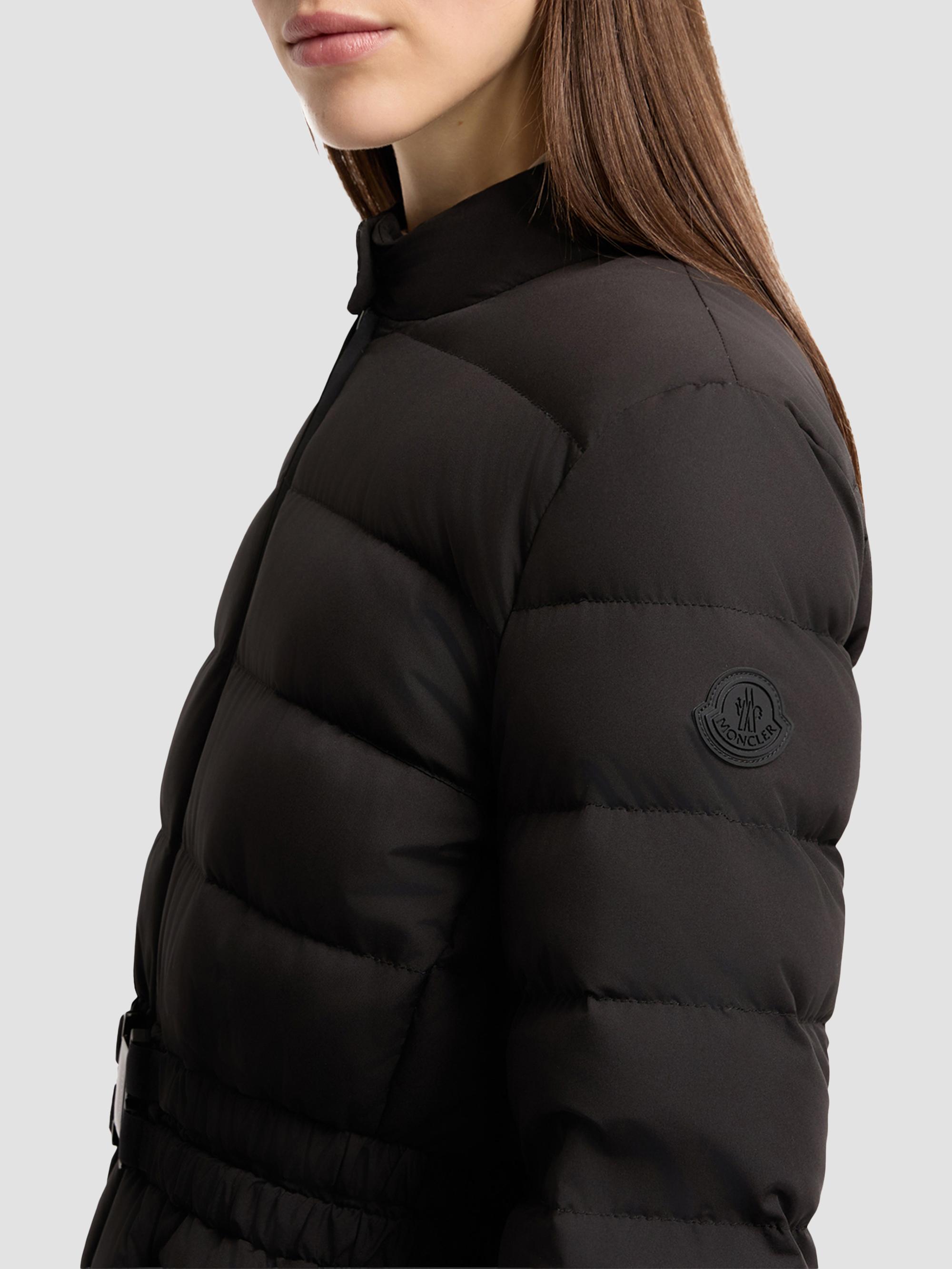 Moncler Women's Esthetique Puffer Coat with Belt - Black | Thumbnail 4
