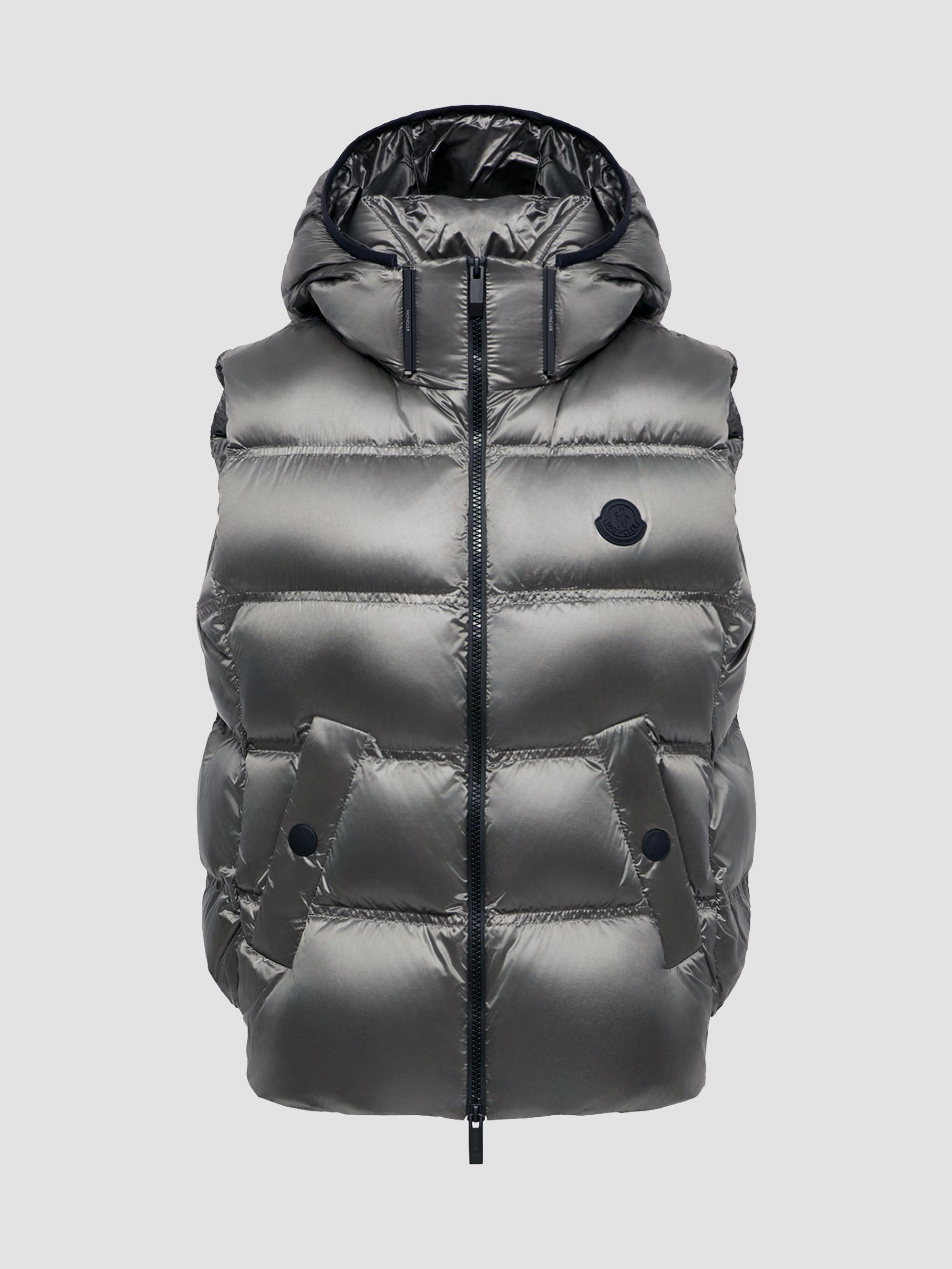 Moncler Women's Fluidite Puffer Vest with Hood - Silver | Thumbnail 5