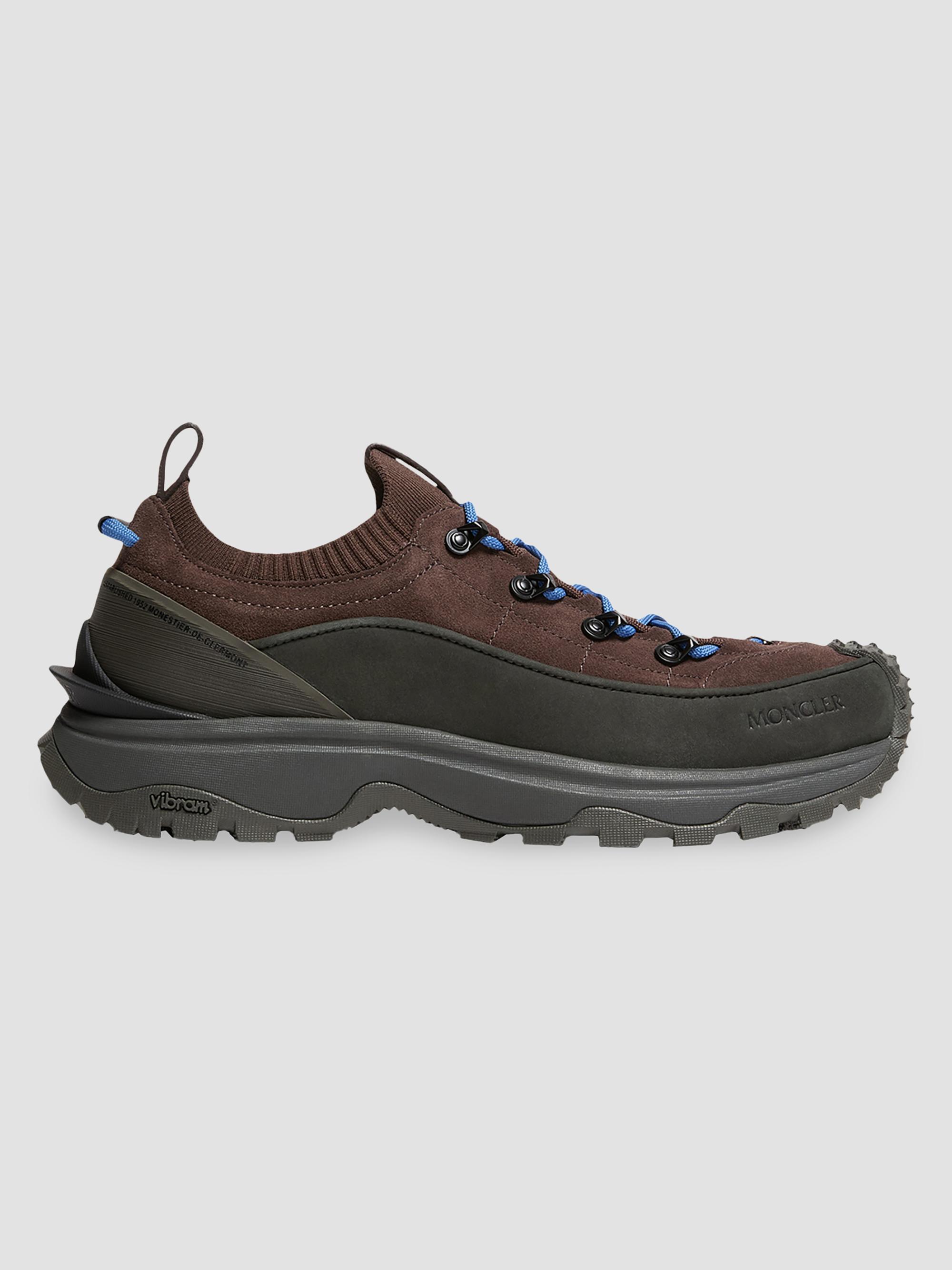 Moncler Men's Trailgrip Lite3 Sneakers in Suede - Brown