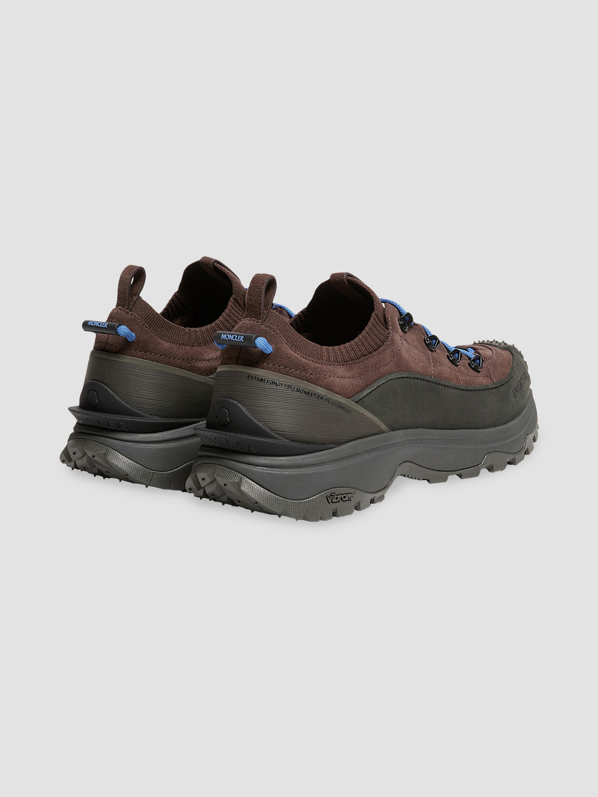 Moncler Men's Trailgrip Lite3 Sneakers in Suede - Brown | Thumbnail 3
