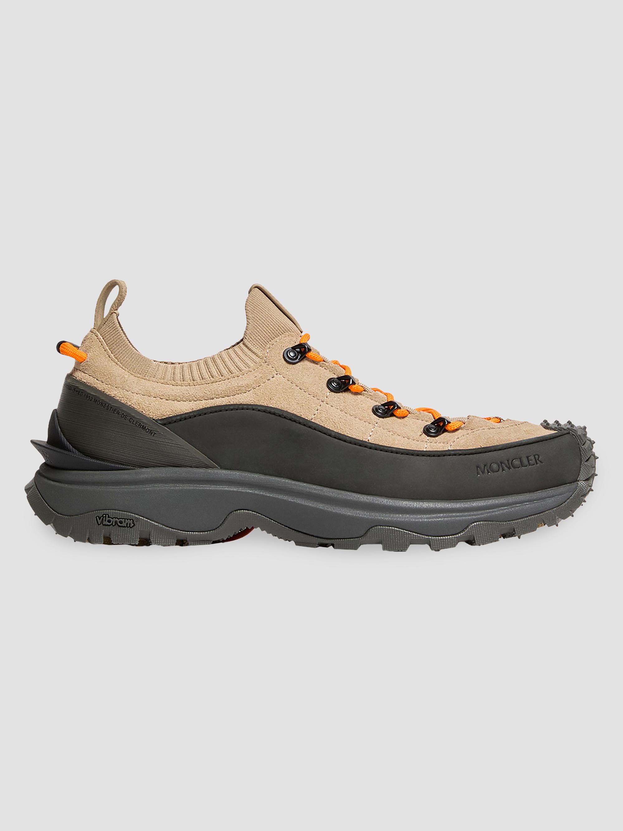 Moncler Men's Trailgrip Lite3 Sneakers in Suede - Light Brown