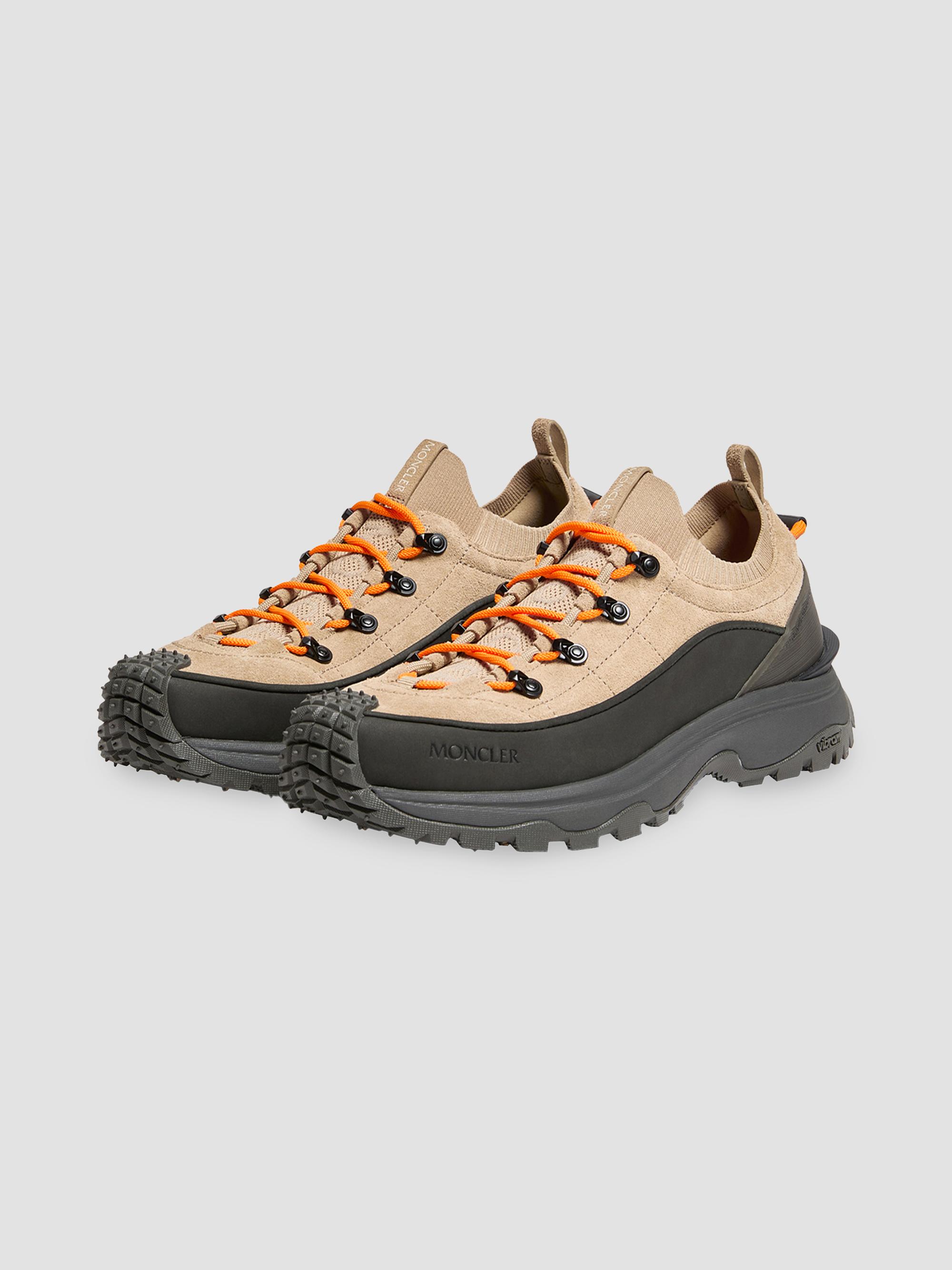 Moncler Men's Trailgrip Lite3 Sneakers in Suede - Light Brown | Thumbnail 2
