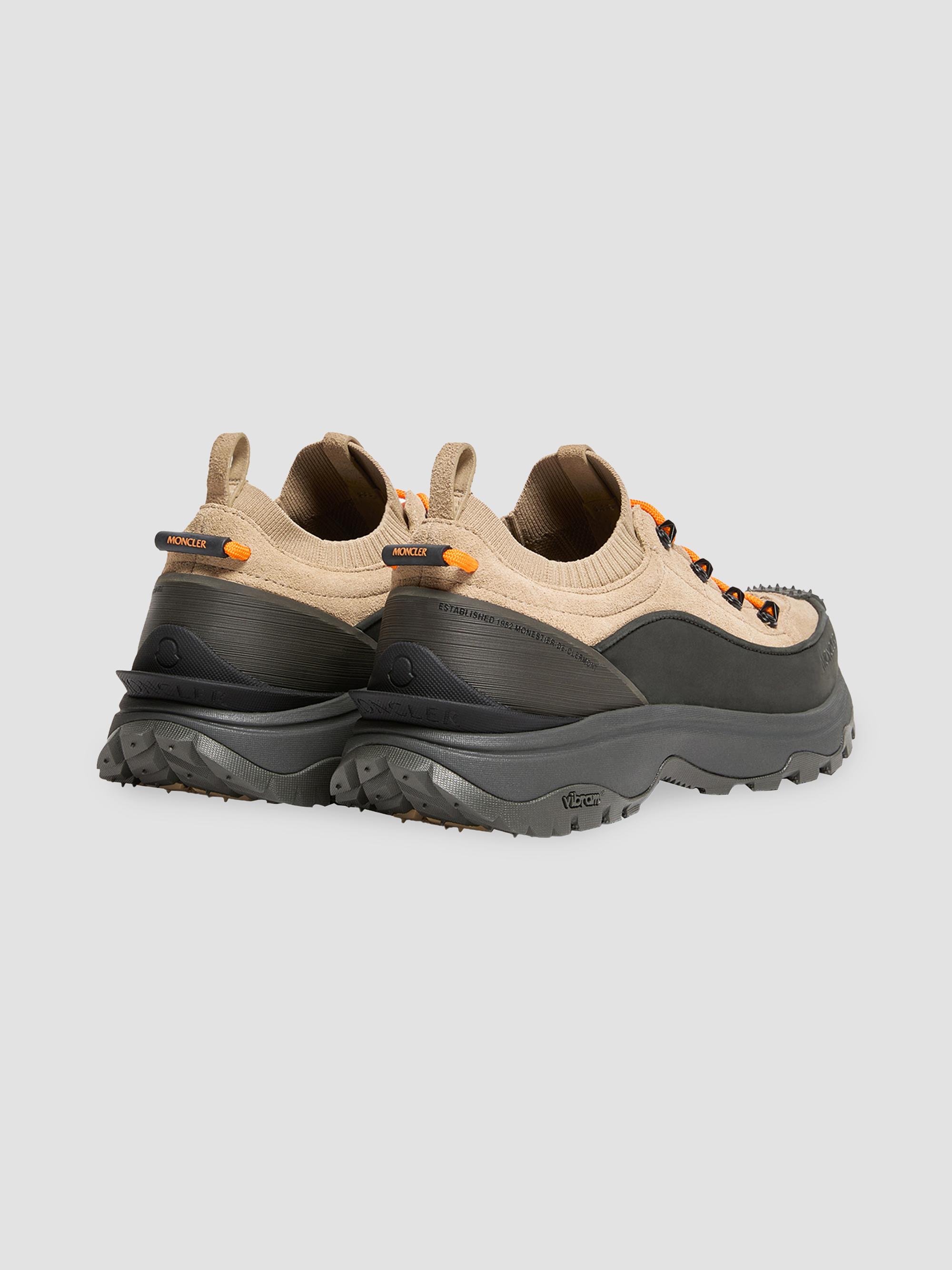 Moncler Men's Trailgrip Lite3 Sneakers in Suede - Light Brown | Thumbnail 3