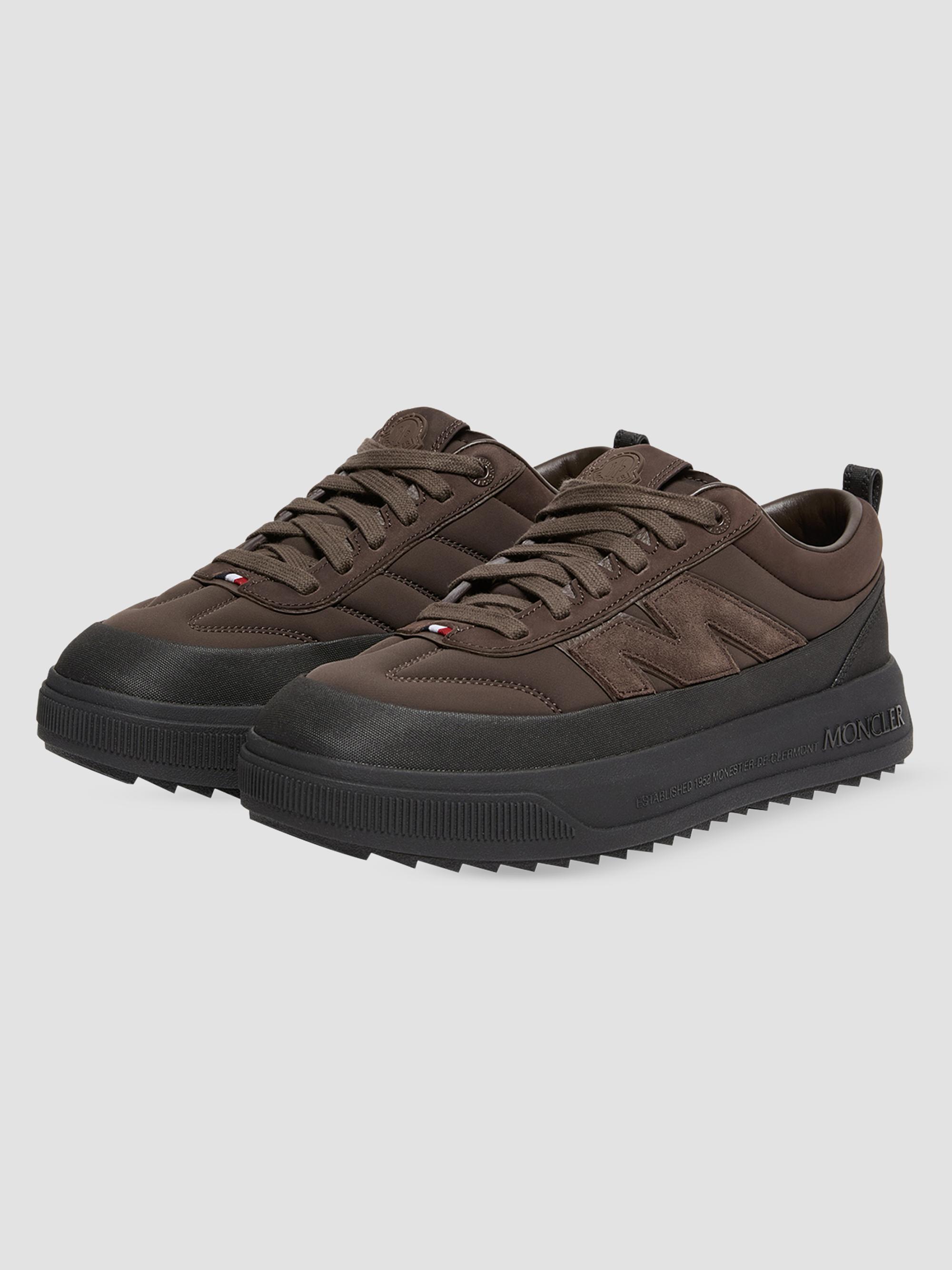 Moncler Men's Altive Sneakers in Nubuck and Suede - Brown | Thumbnail 2