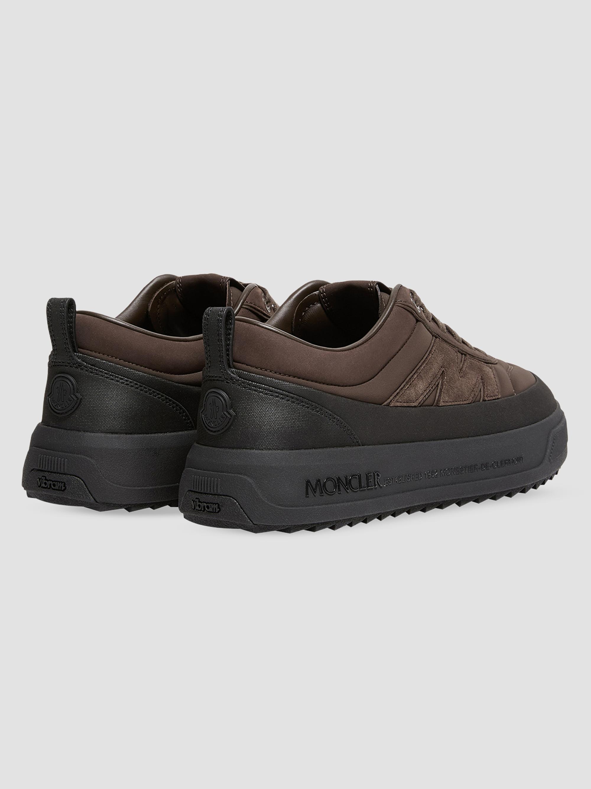 Moncler Men's Altive Sneakers in Nubuck and Suede - Brown | Thumbnail 3