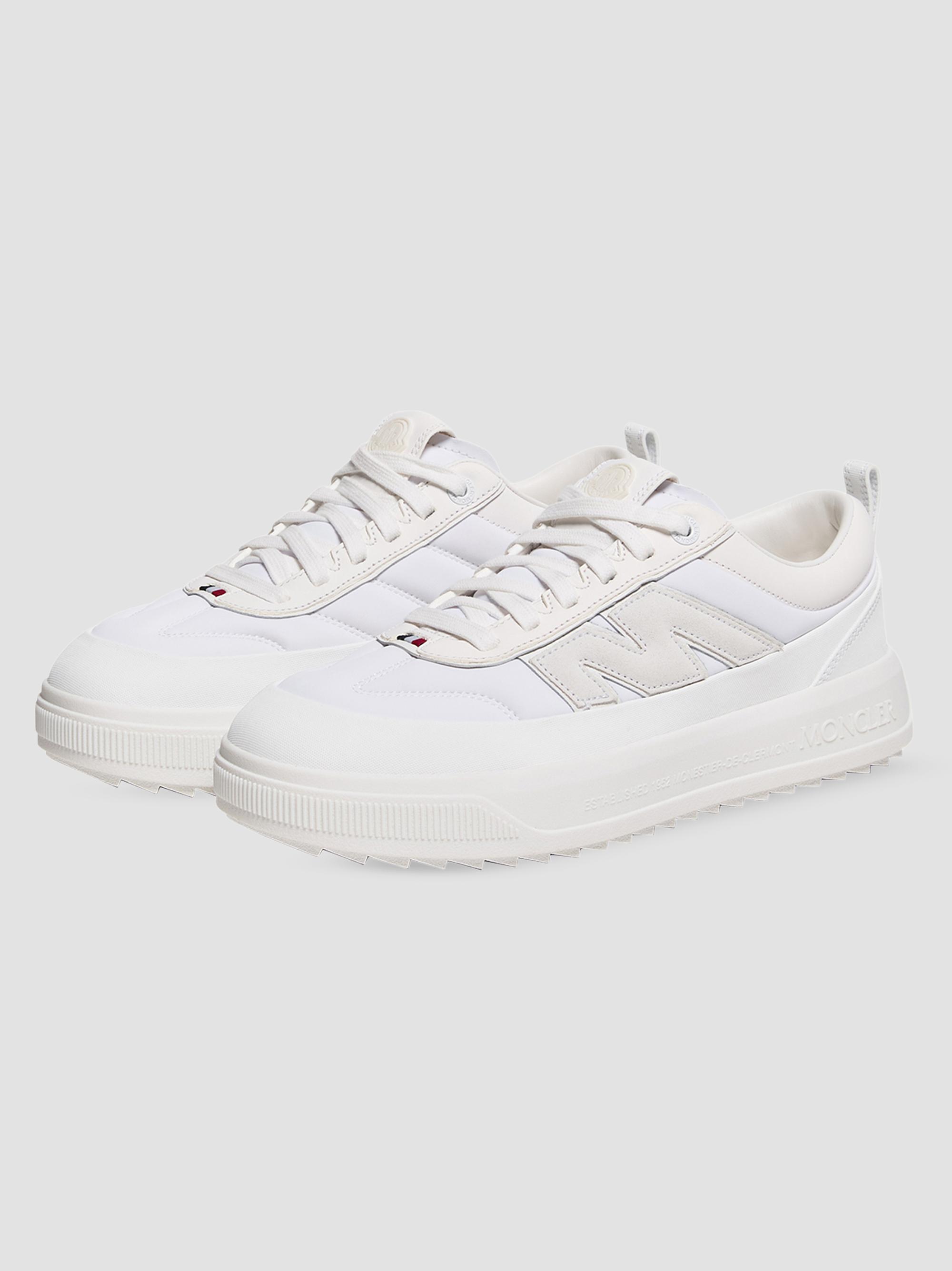 Moncler Men's Altive Sneakers in Nubuck and Suede - White | Thumbnail 2