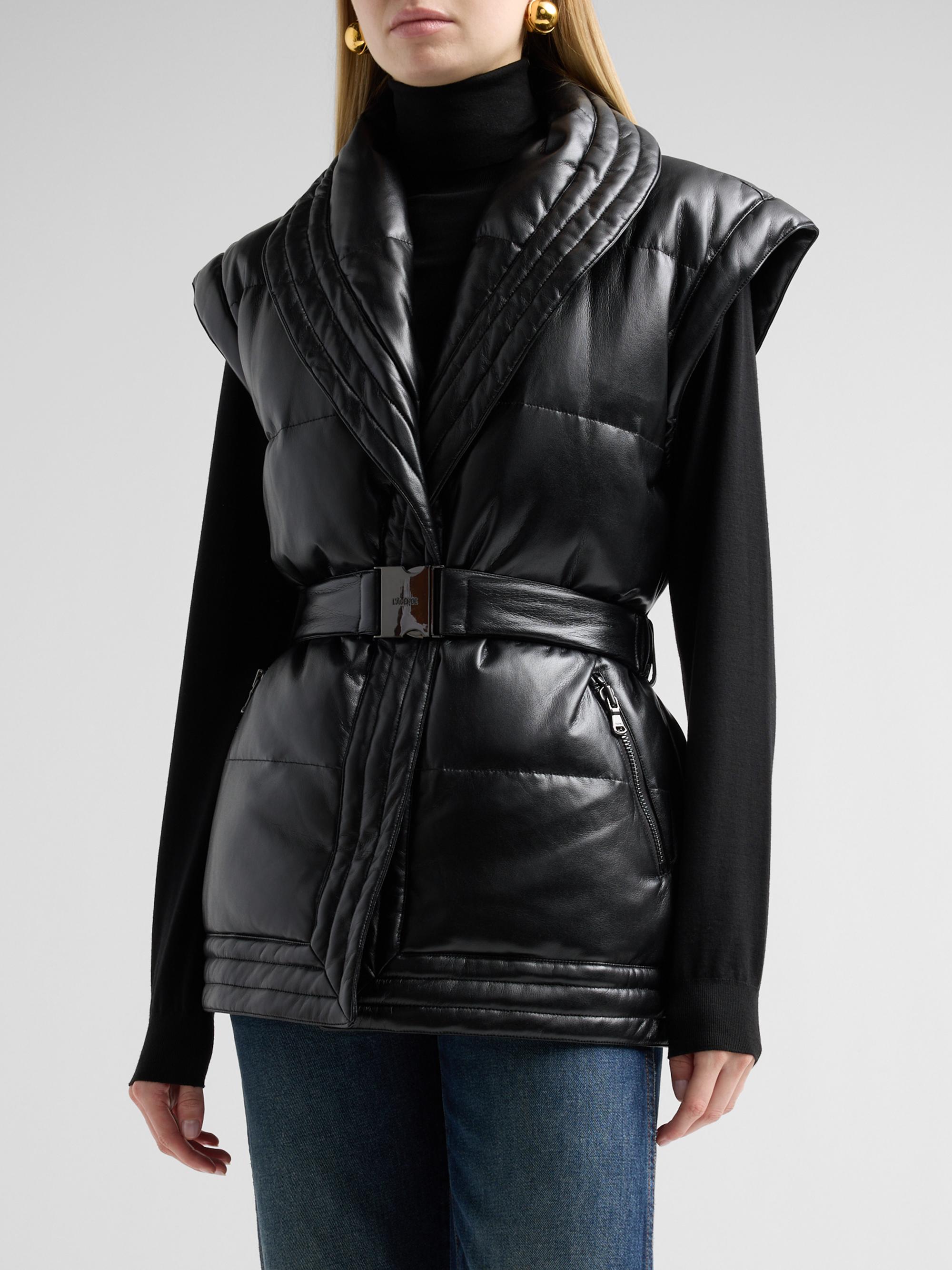 L'AGENCE Ignis Belted Puffer Vest | Saks Fifth Avenue