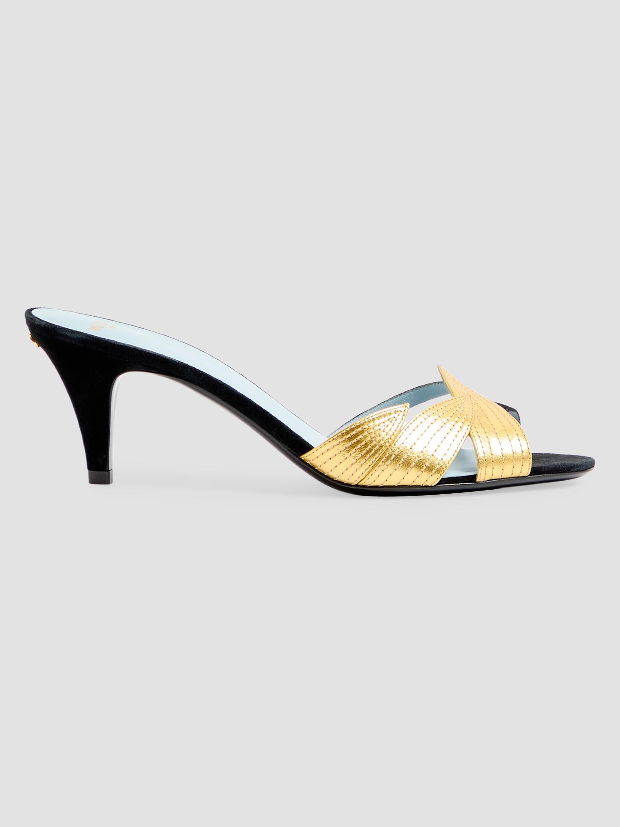 Valentino Garavani Foliefoliage Suede 85MM Sandals | Saks Fifth Avenue