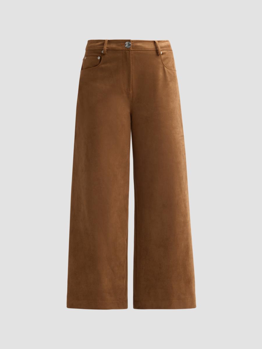 Toccin Women's Blaire Faux Suede Weekend Pants In Cedar
