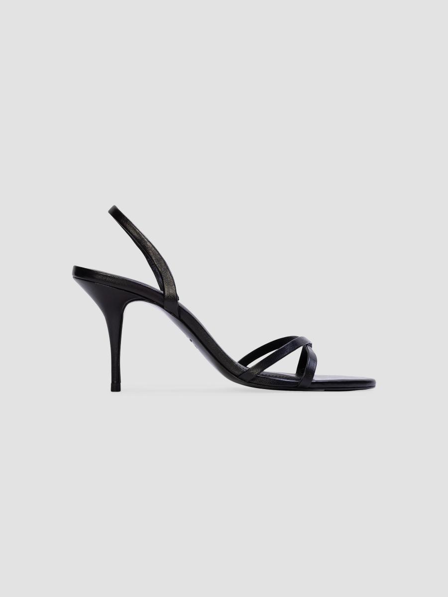 Black Suede Studio Jolla 80MM Leather Slingback Sandals | Saks