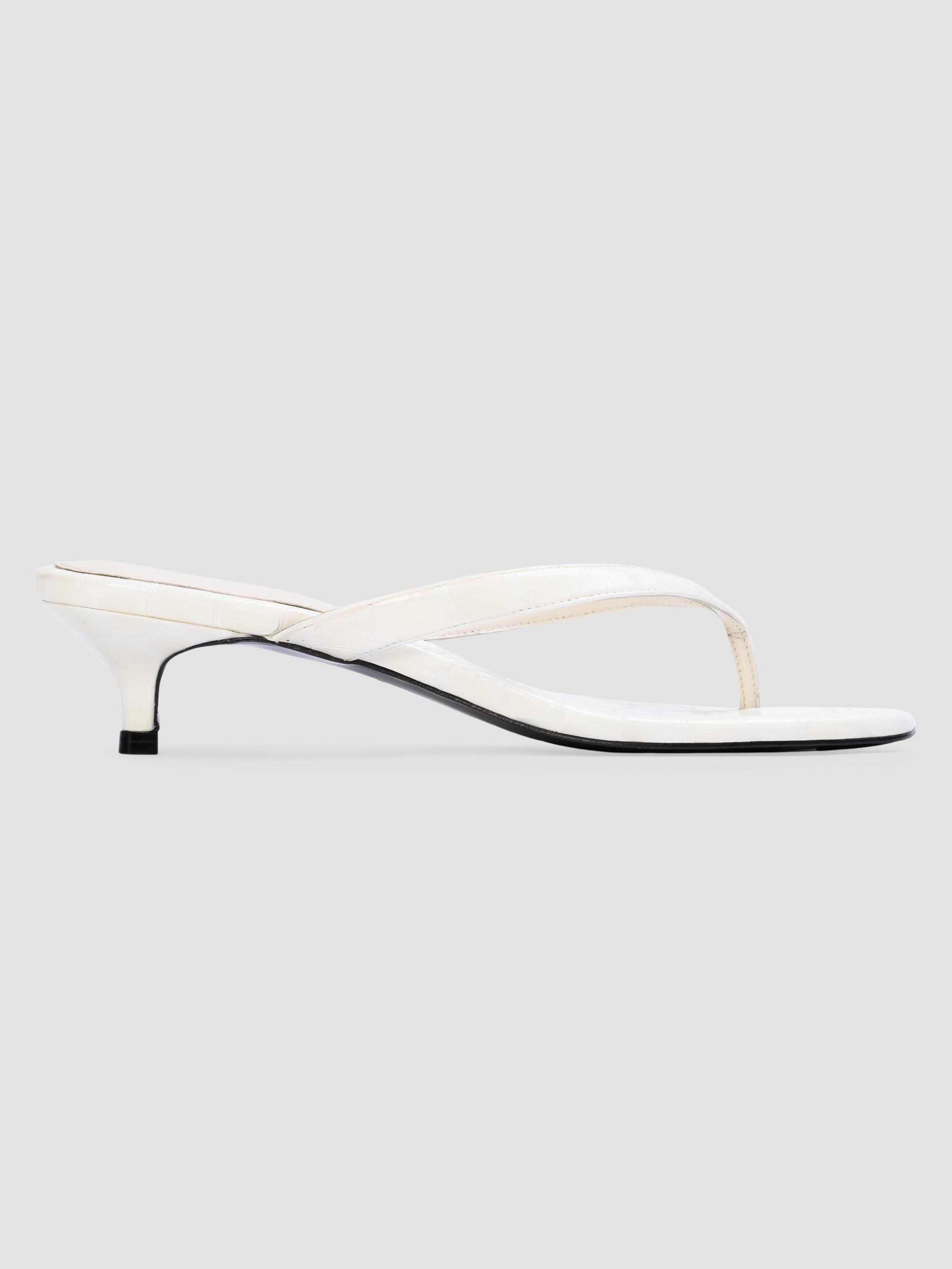 Black Suede Studio Women's Kendal 35MM Croc Sandals - Coconut Croc