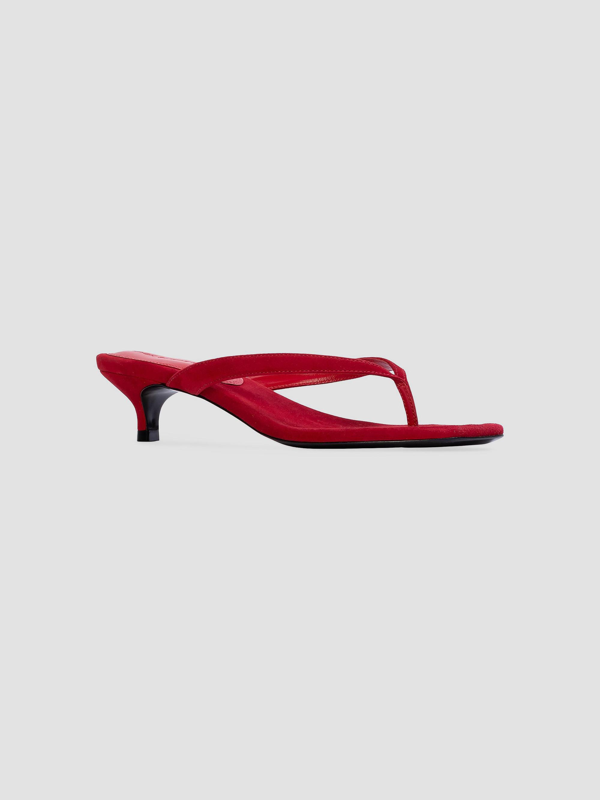 Black Suede Studio Women's Kendal 3MM Suede Sandals - Cherry Suede | Thumbnail 2