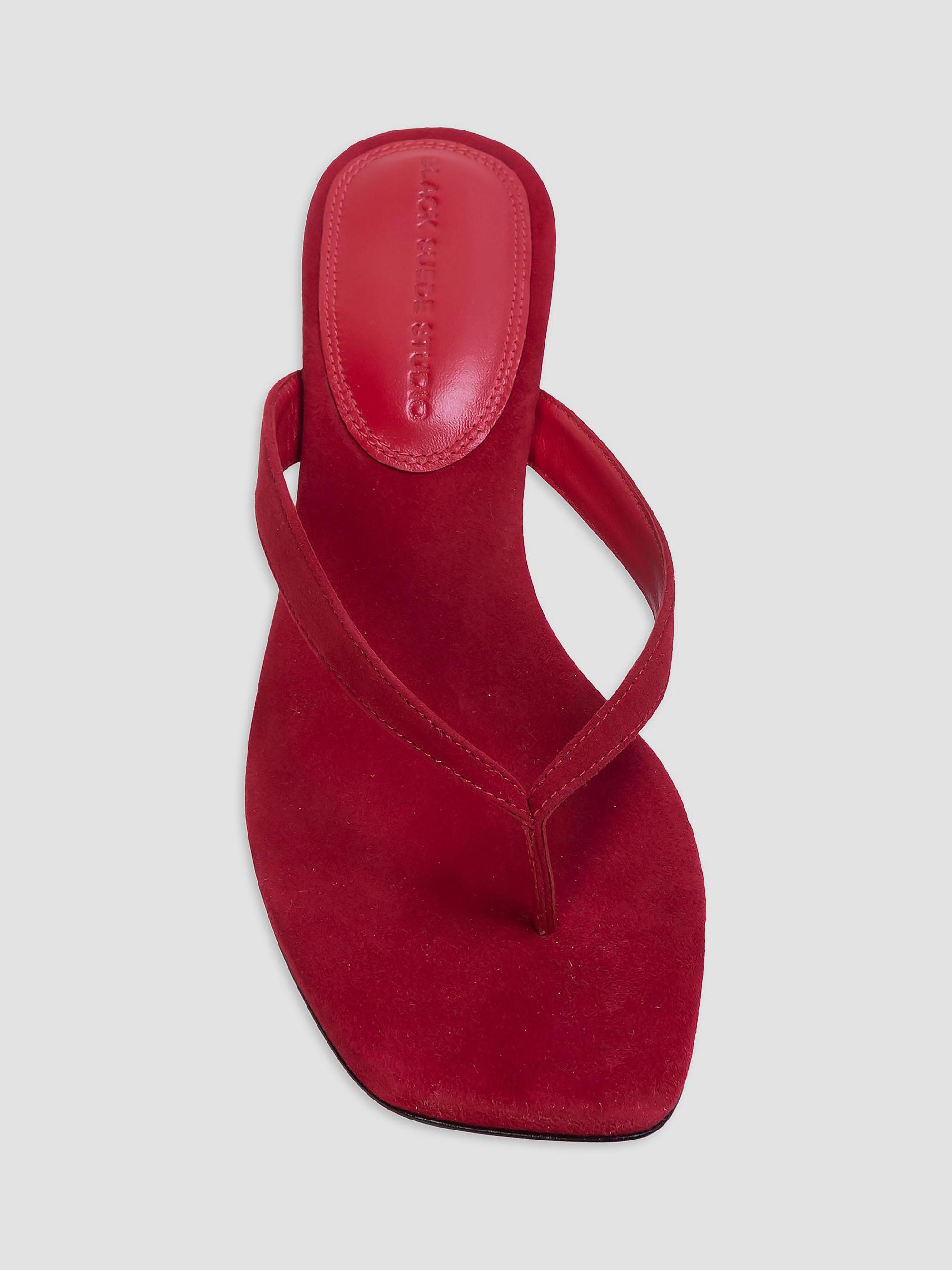 Black Suede Studio Women's Kendal 3MM Suede Sandals - Cherry Suede | Thumbnail 3