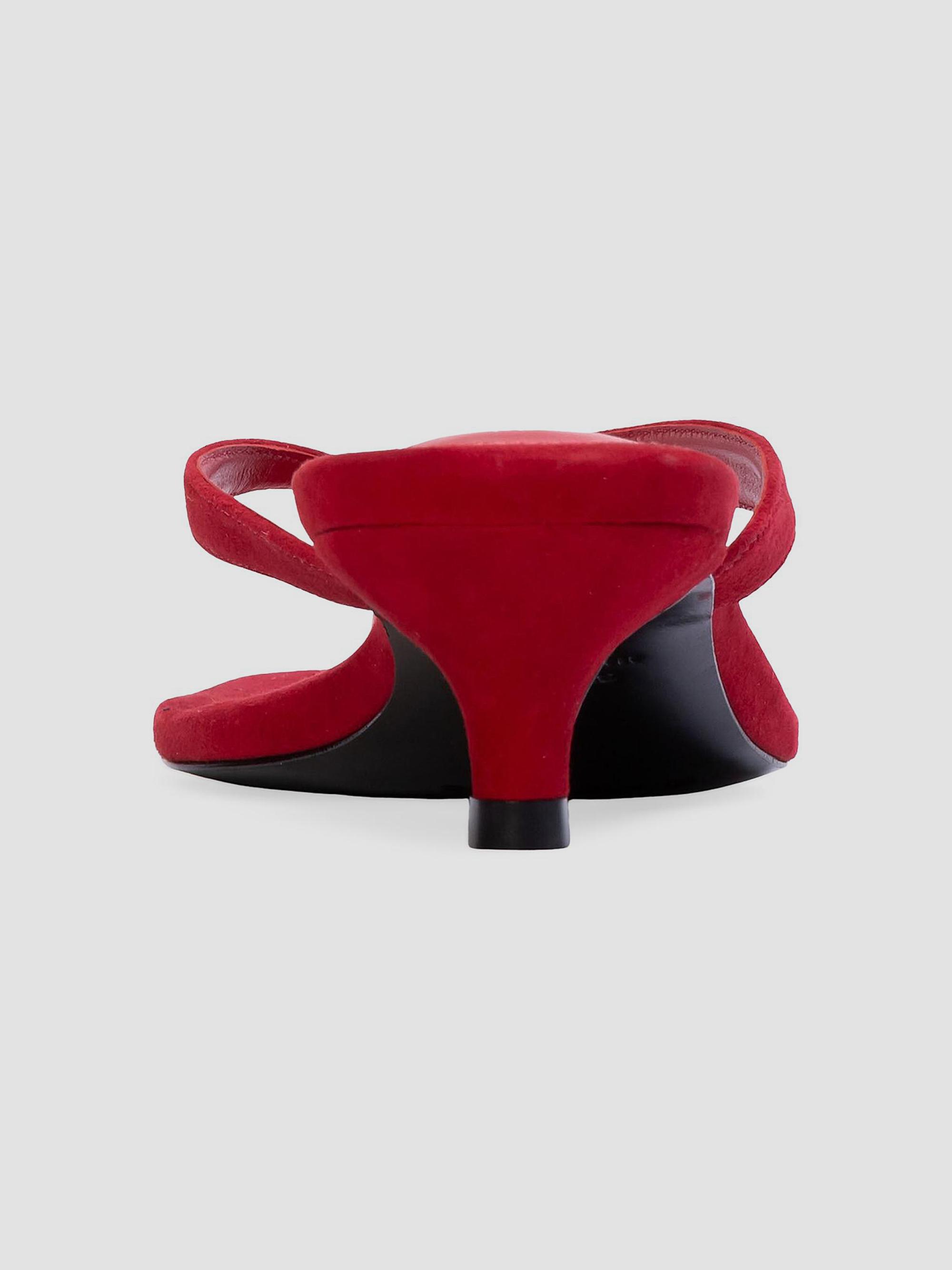 Black Suede Studio Women's Kendal 3MM Suede Sandals - Cherry Suede | Thumbnail 4