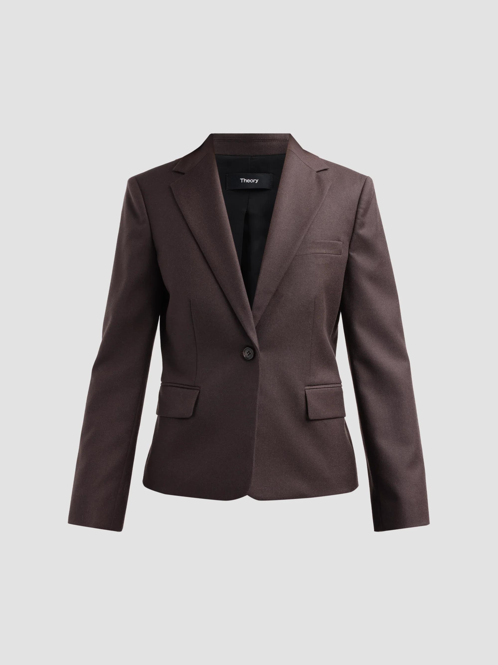Theory Staple Classic Crepe Single-Button Blazer | Saks Fifth Avenue