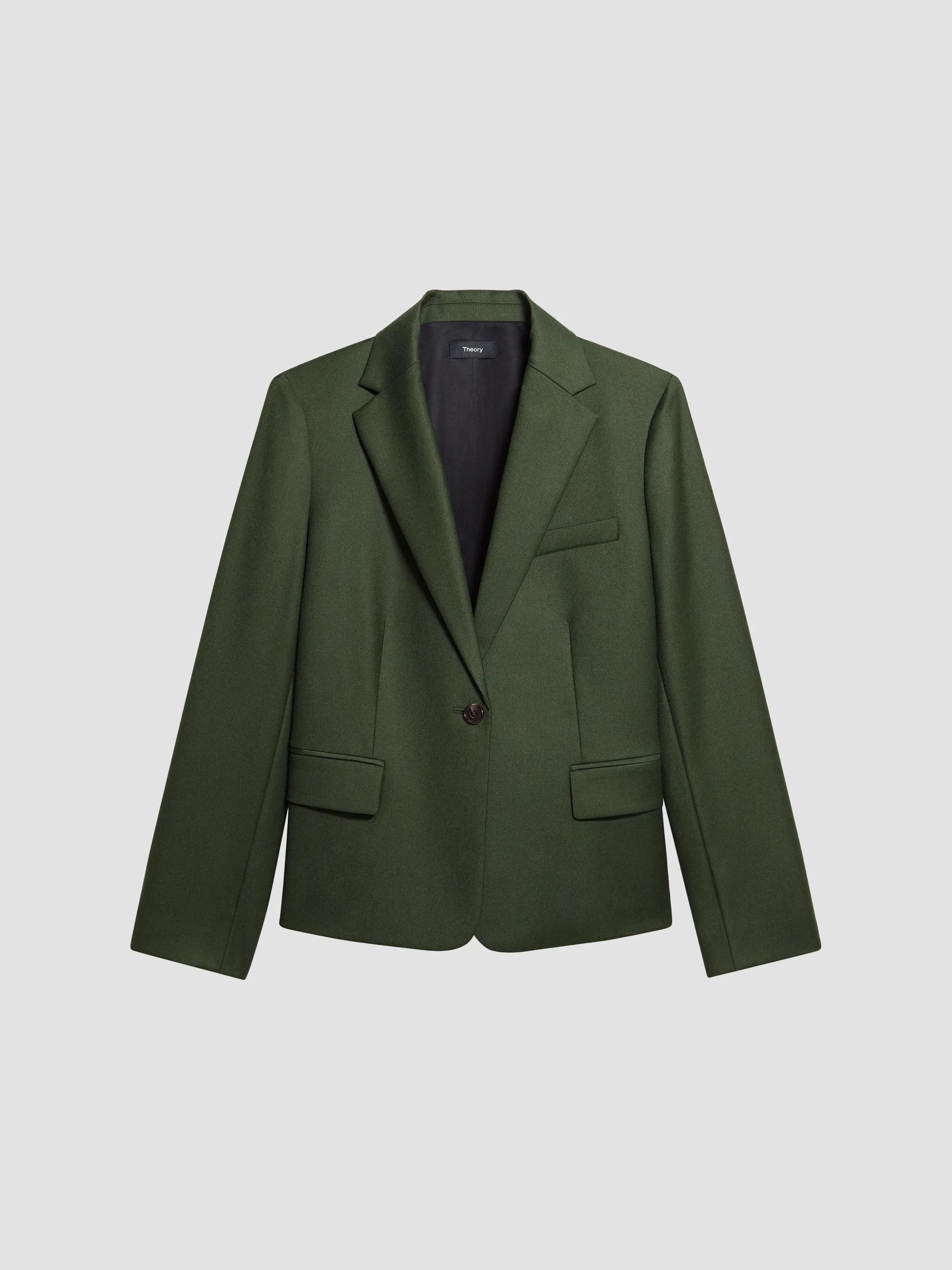 Theory Staple Classic Crepe Single-Button Blazer | Saks Fifth Avenue
