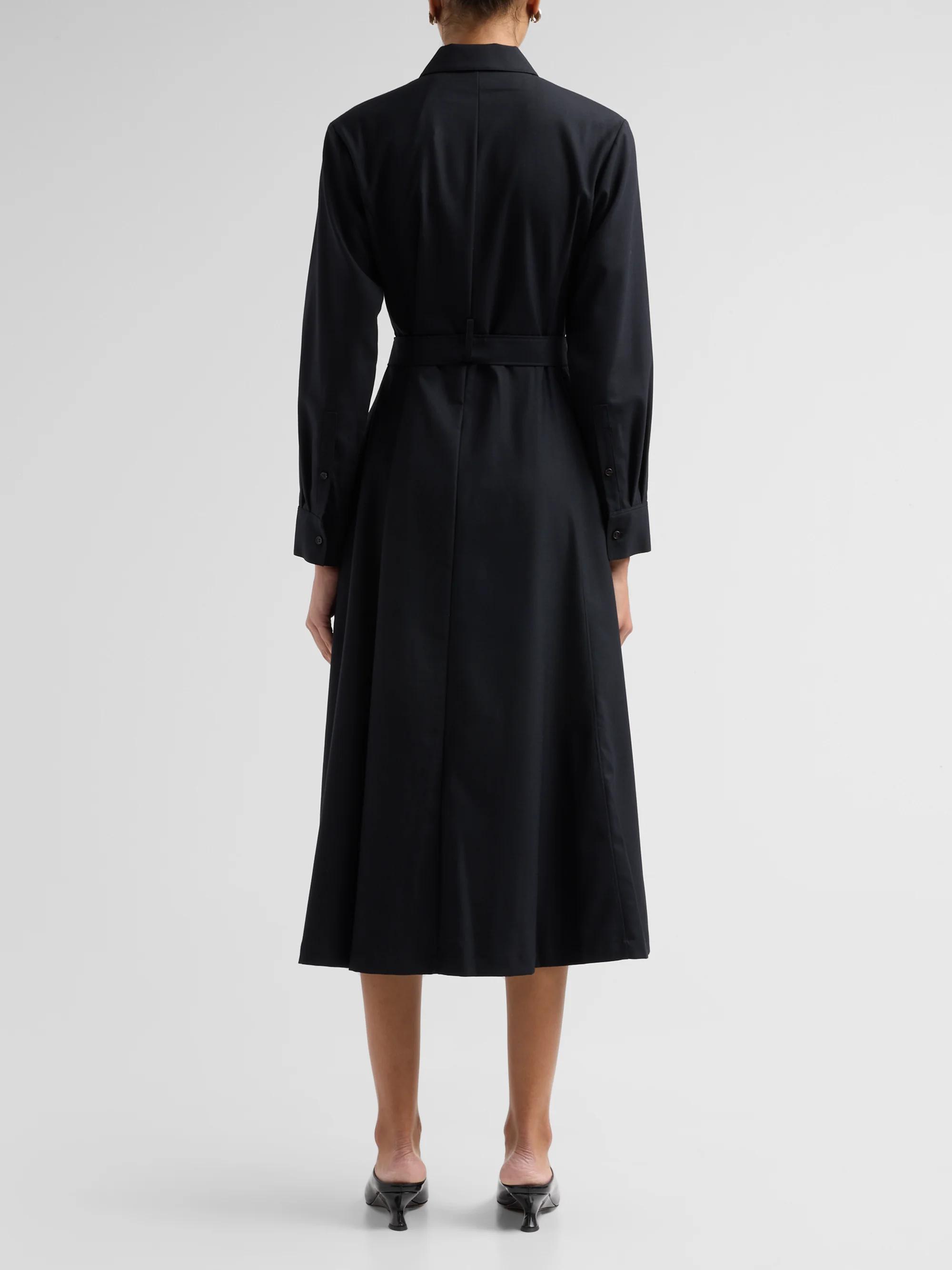 Theory Fit & Flare Midi Shirtdress | Saks Fifth Avenue