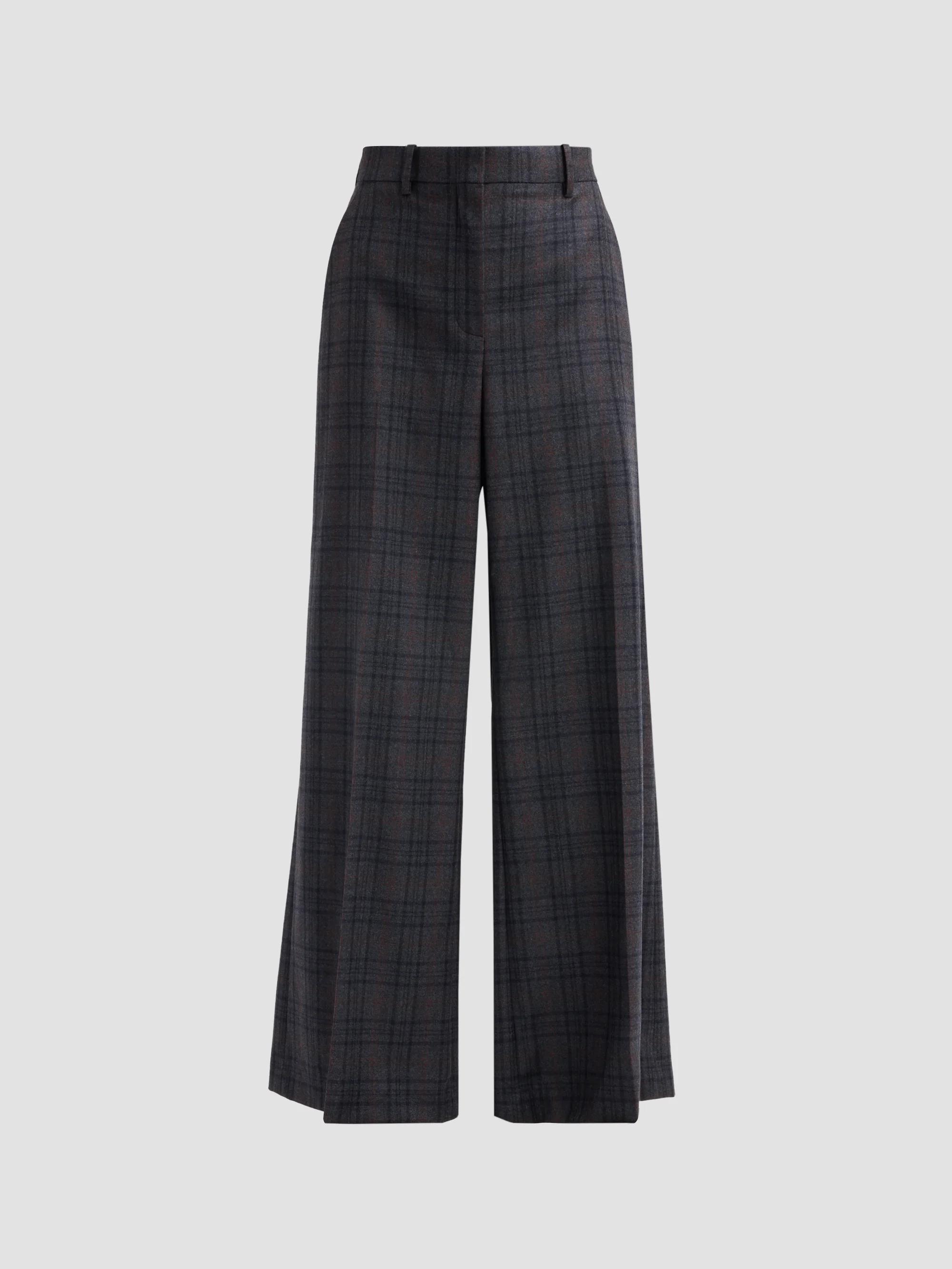 The Row Roan Wool Straight-Leg Trousers | Saks Fifth Avenue