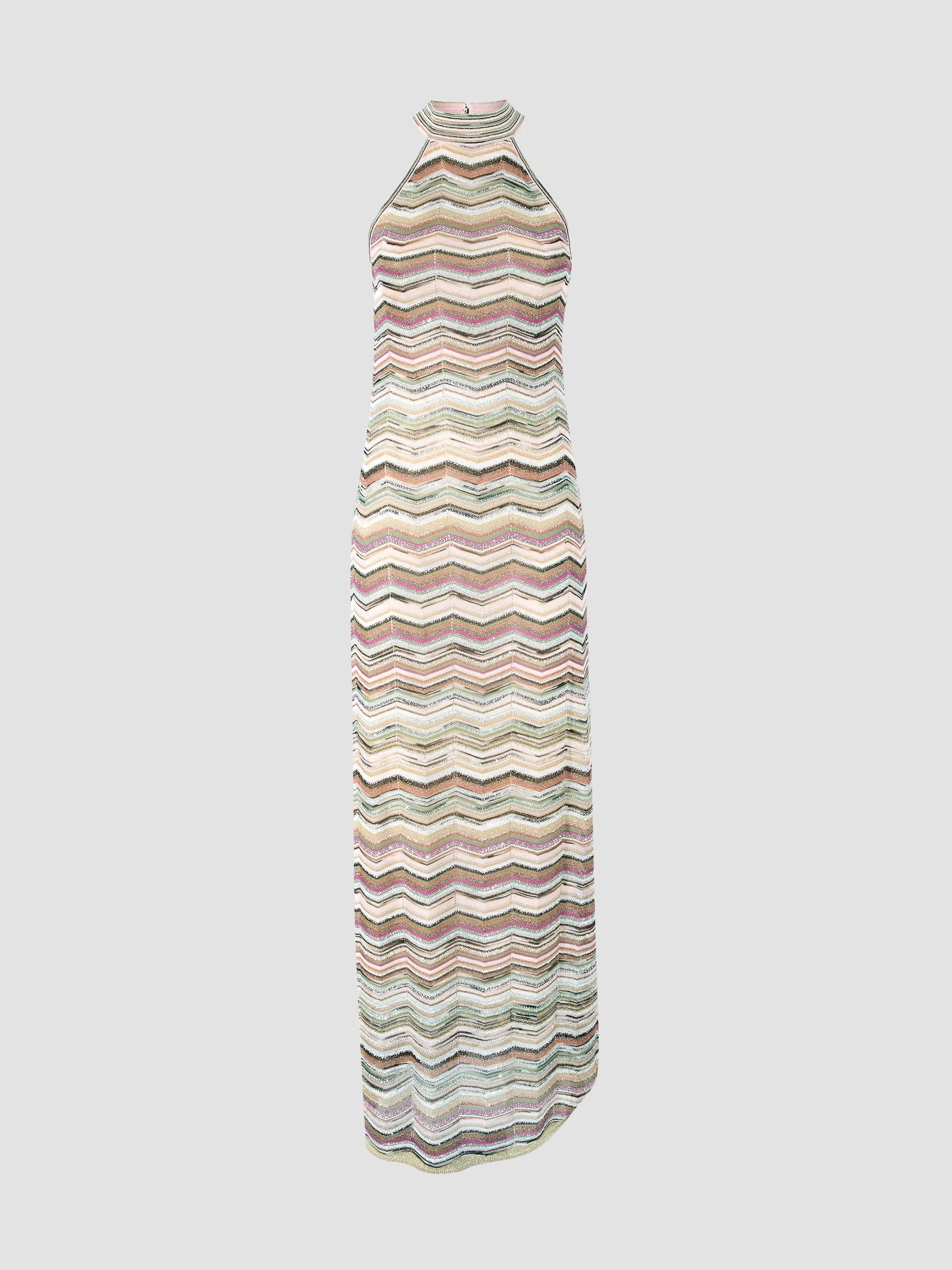 m missoni halter dress Sequined Stripe Mini flowy_styles graduation