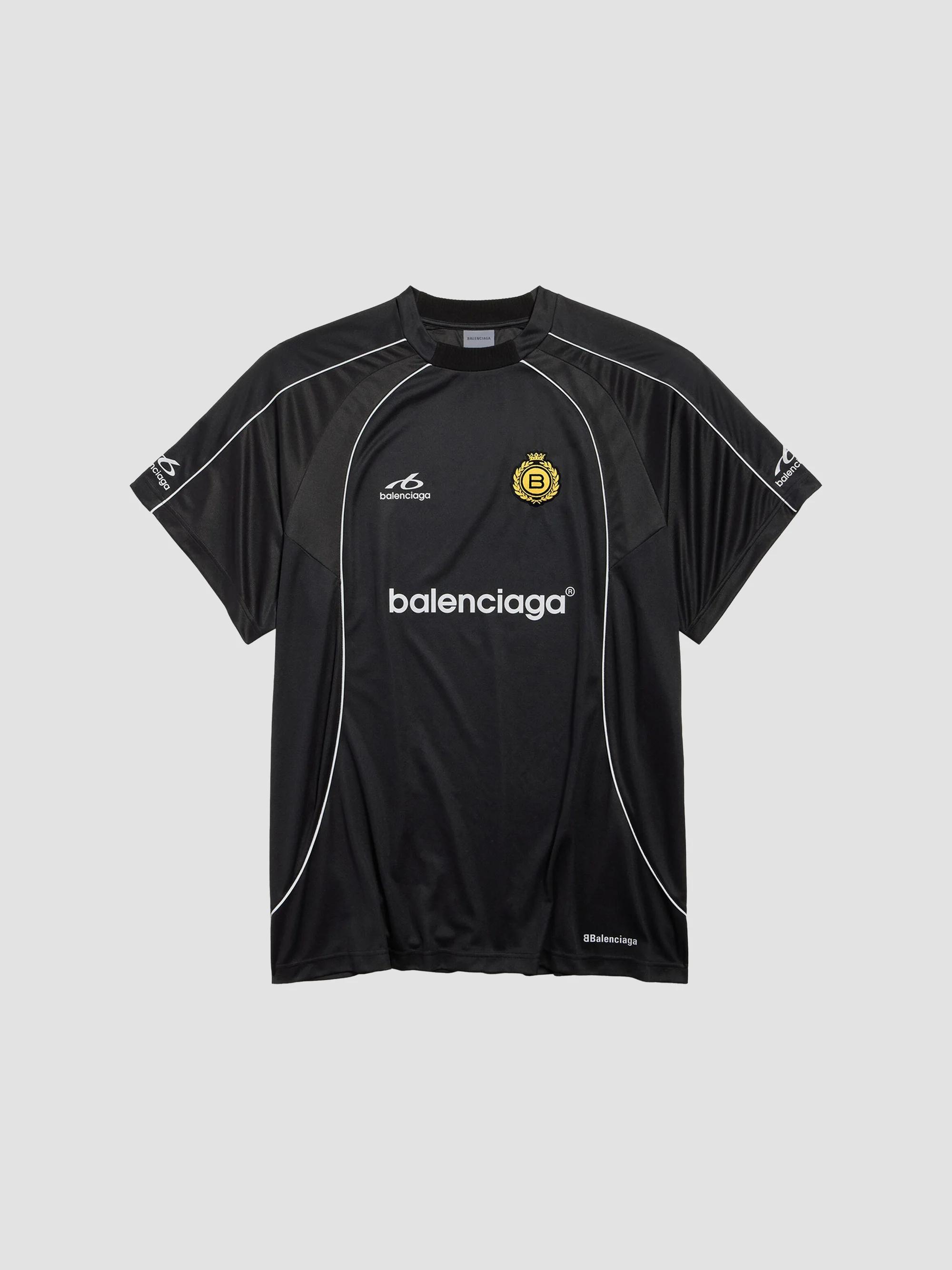 Balenciaga 3B Football Long Sleeve V-Neck T-Shirt | Saks Fifth Avenue