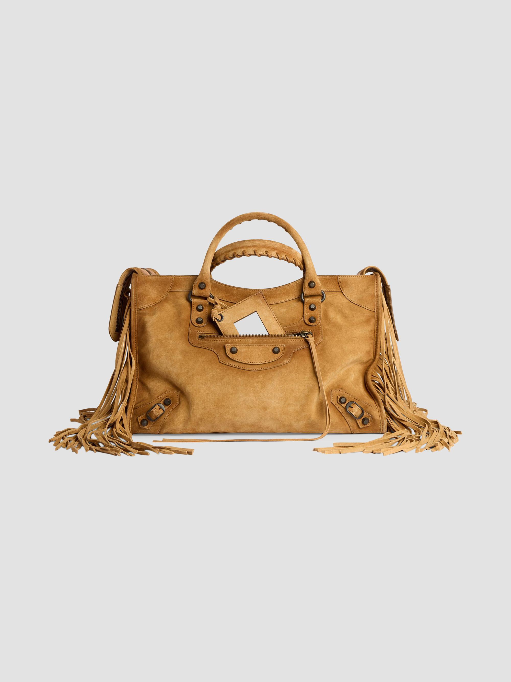 Balenciaga Women's Le City Top Handle Bag - Camel | Thumbnail 9