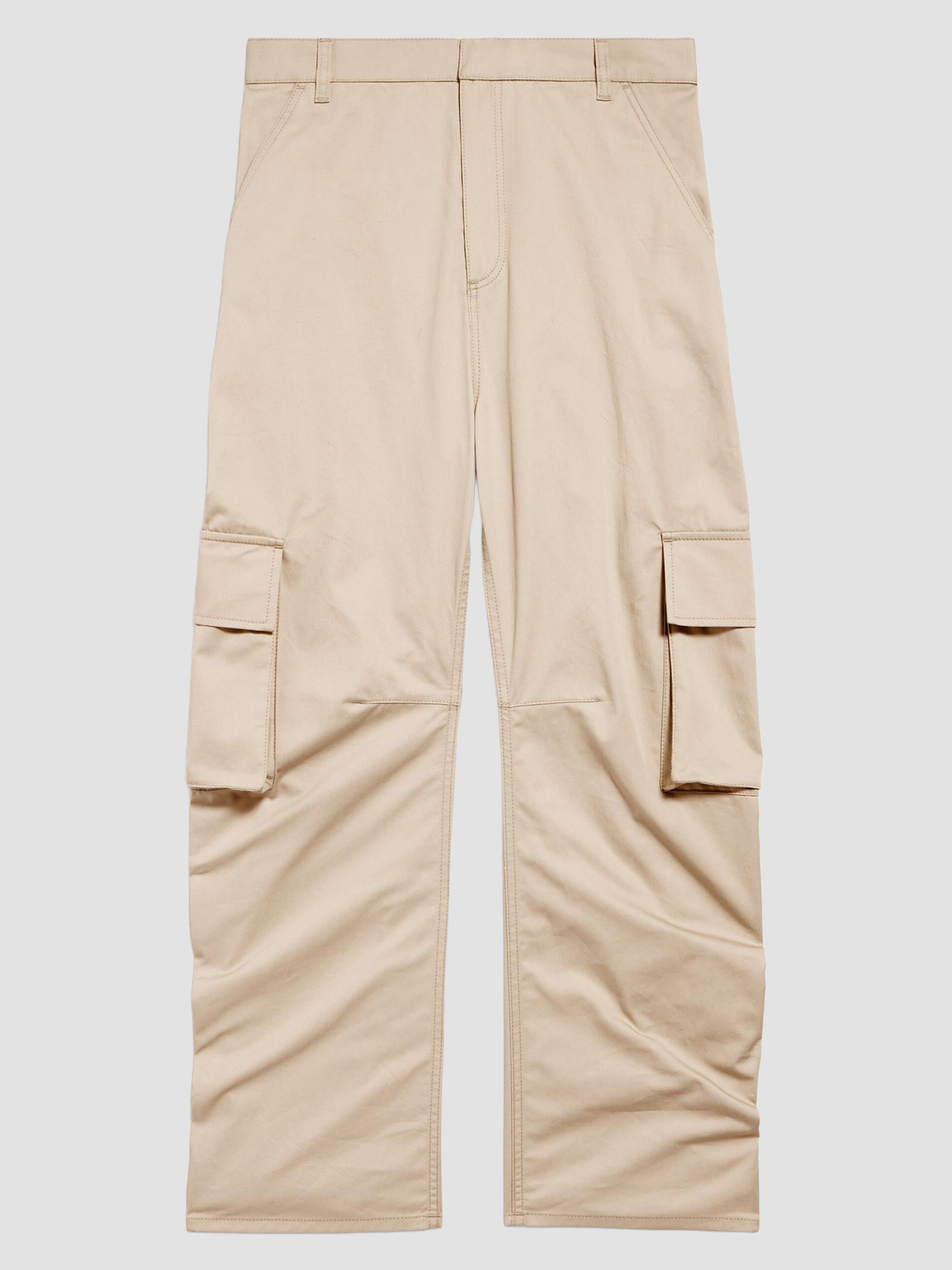 Balenciaga Women's Relaxed Cargo Pants - Beige | Thumbnail 7