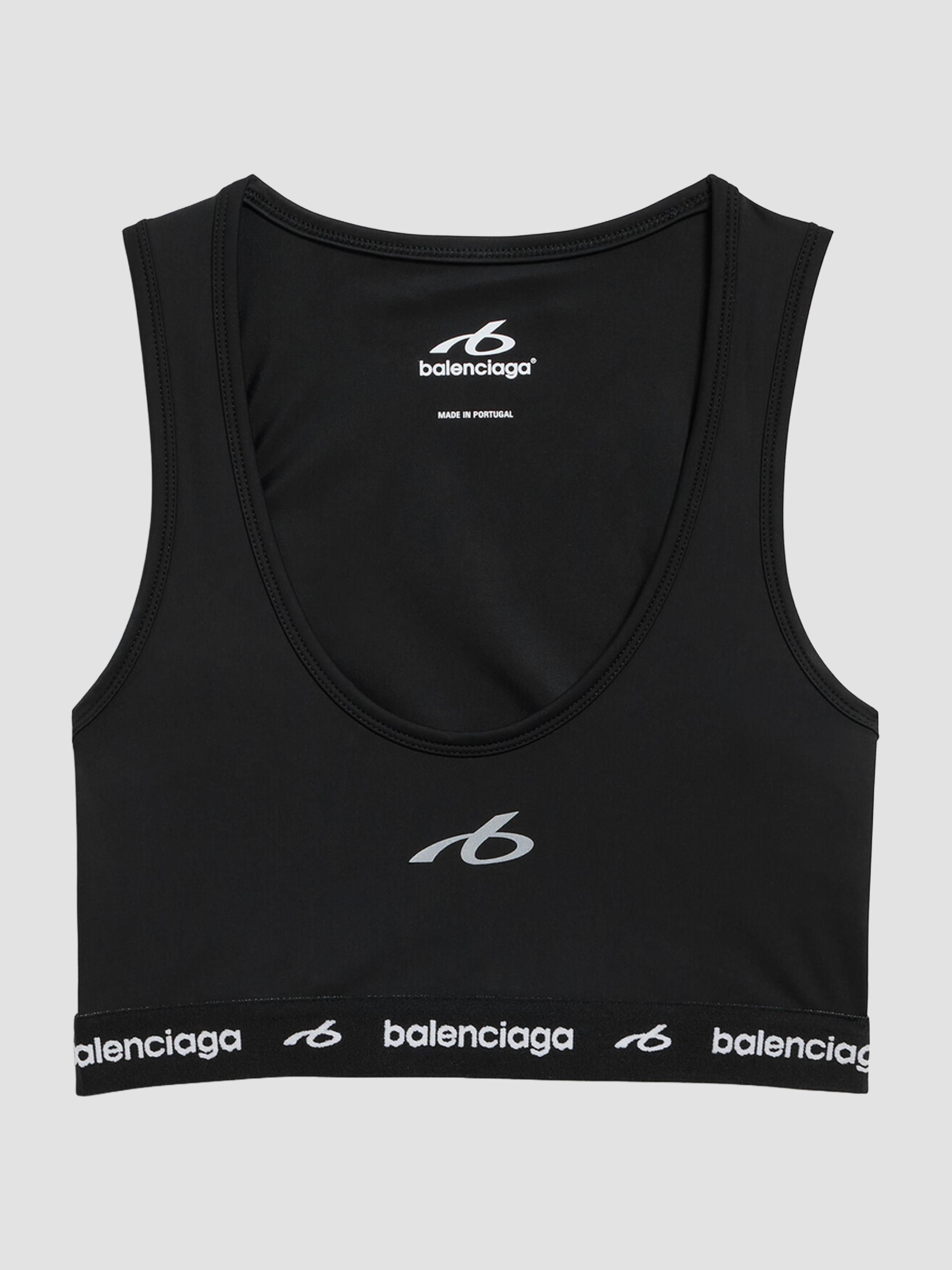 Balenciaga Women's Techwear Bra Tank Top - Black | Thumbnail 7