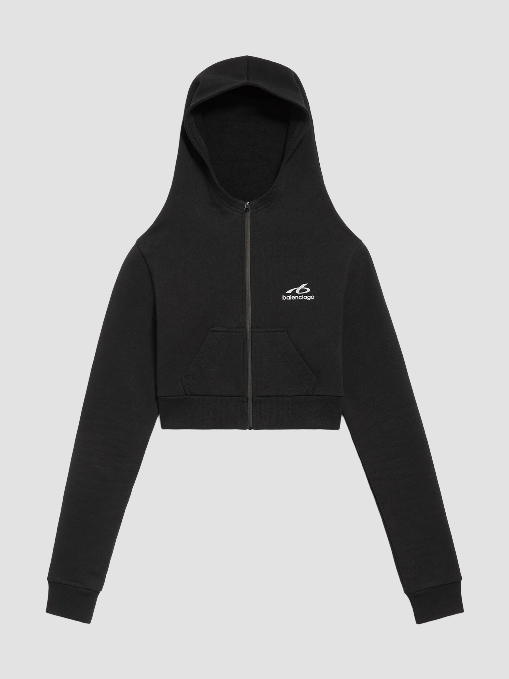 Balenciaga Unity Sports Icon Scarf Zip-Up Oversized Hoodie | Saks