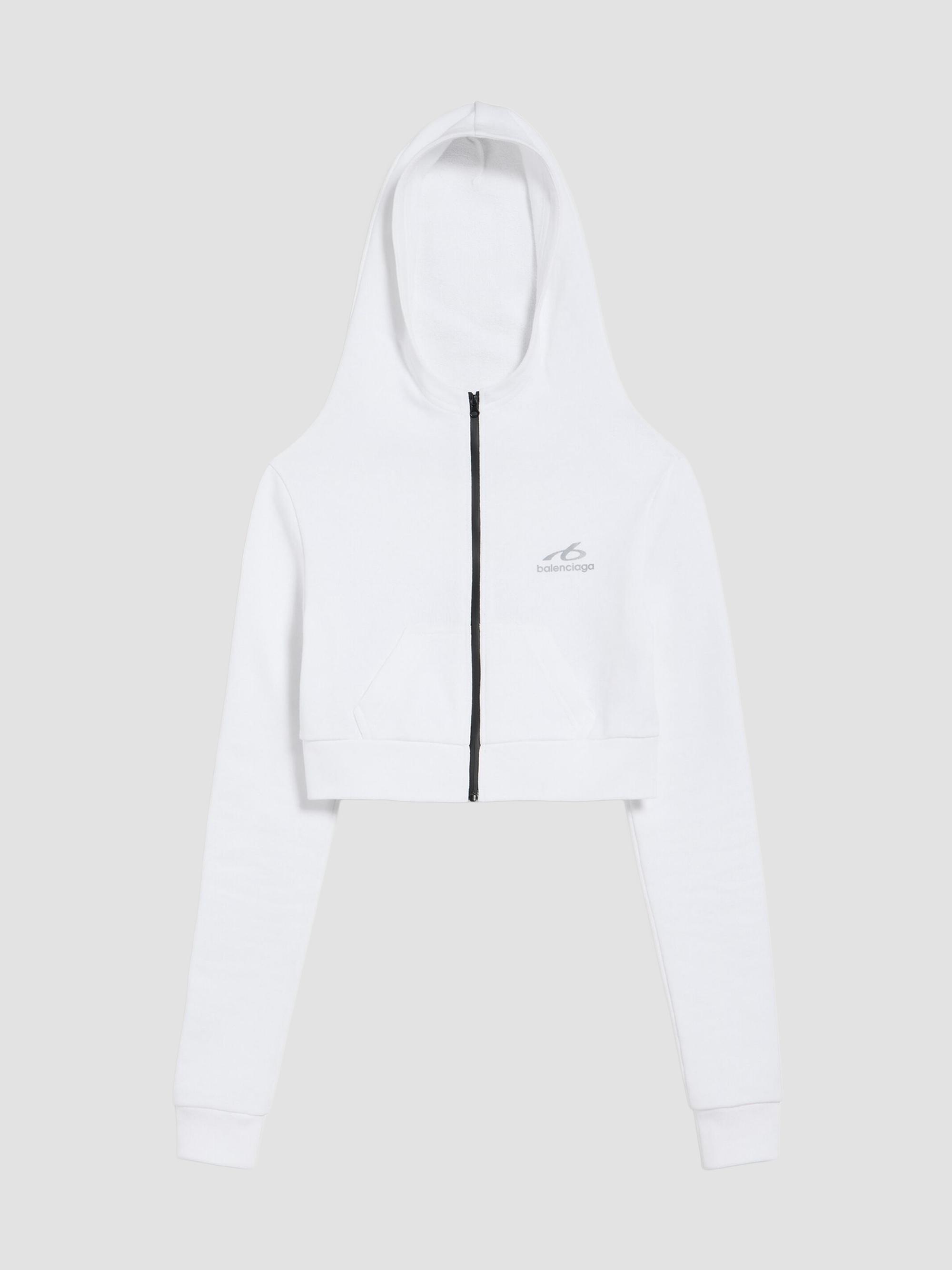 Balenciaga Luxury Script Zip-Up Regular Fit Hoodie | Saks Fifth Avenue
