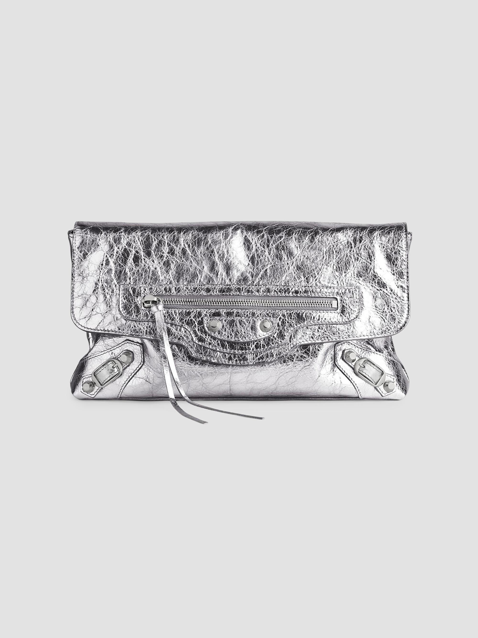 Balenciaga Women's Le City Clutch - Silver | Thumbnail 8
