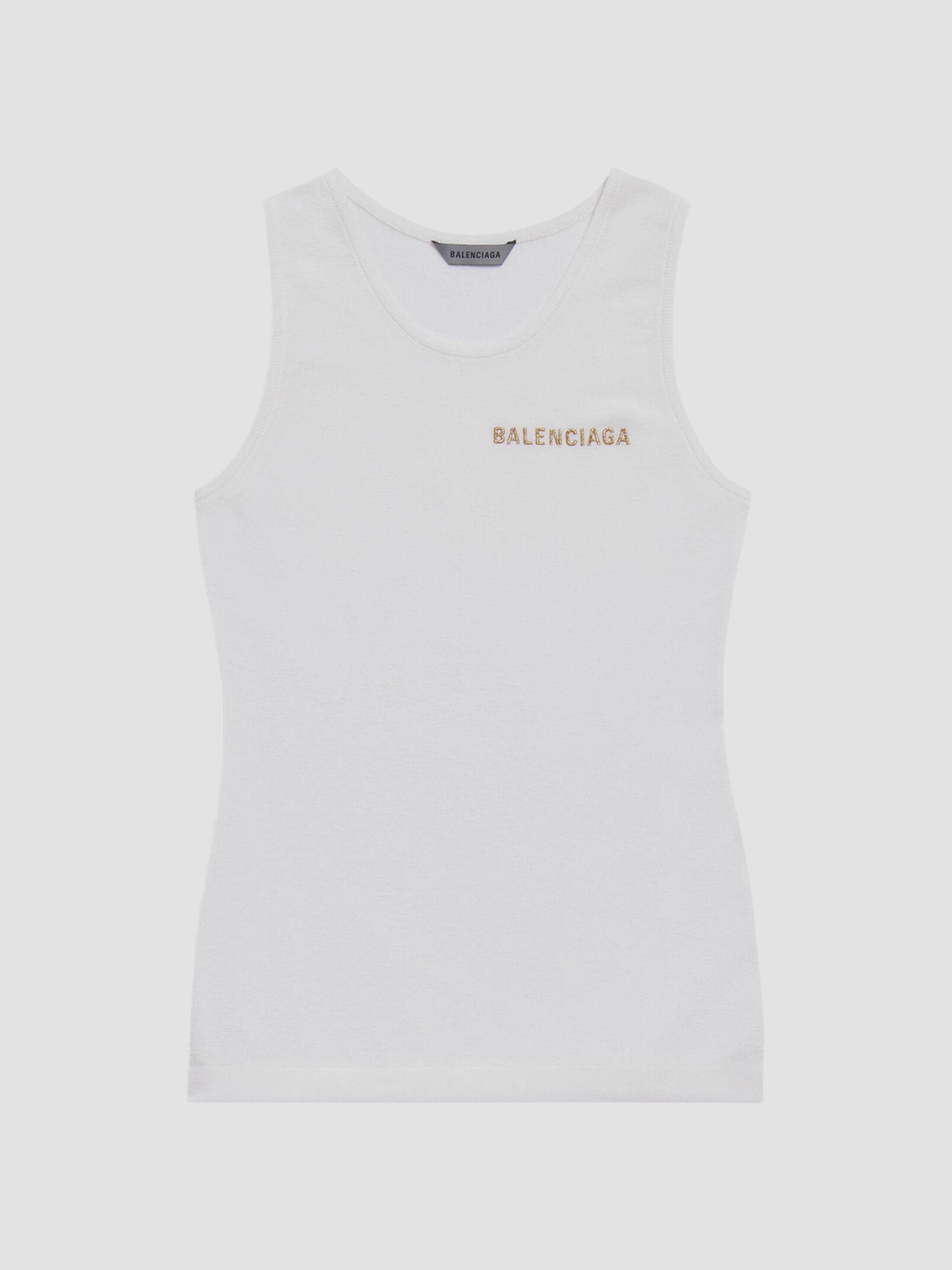 Balenciaga Women's Tank Top - White | Thumbnail 7