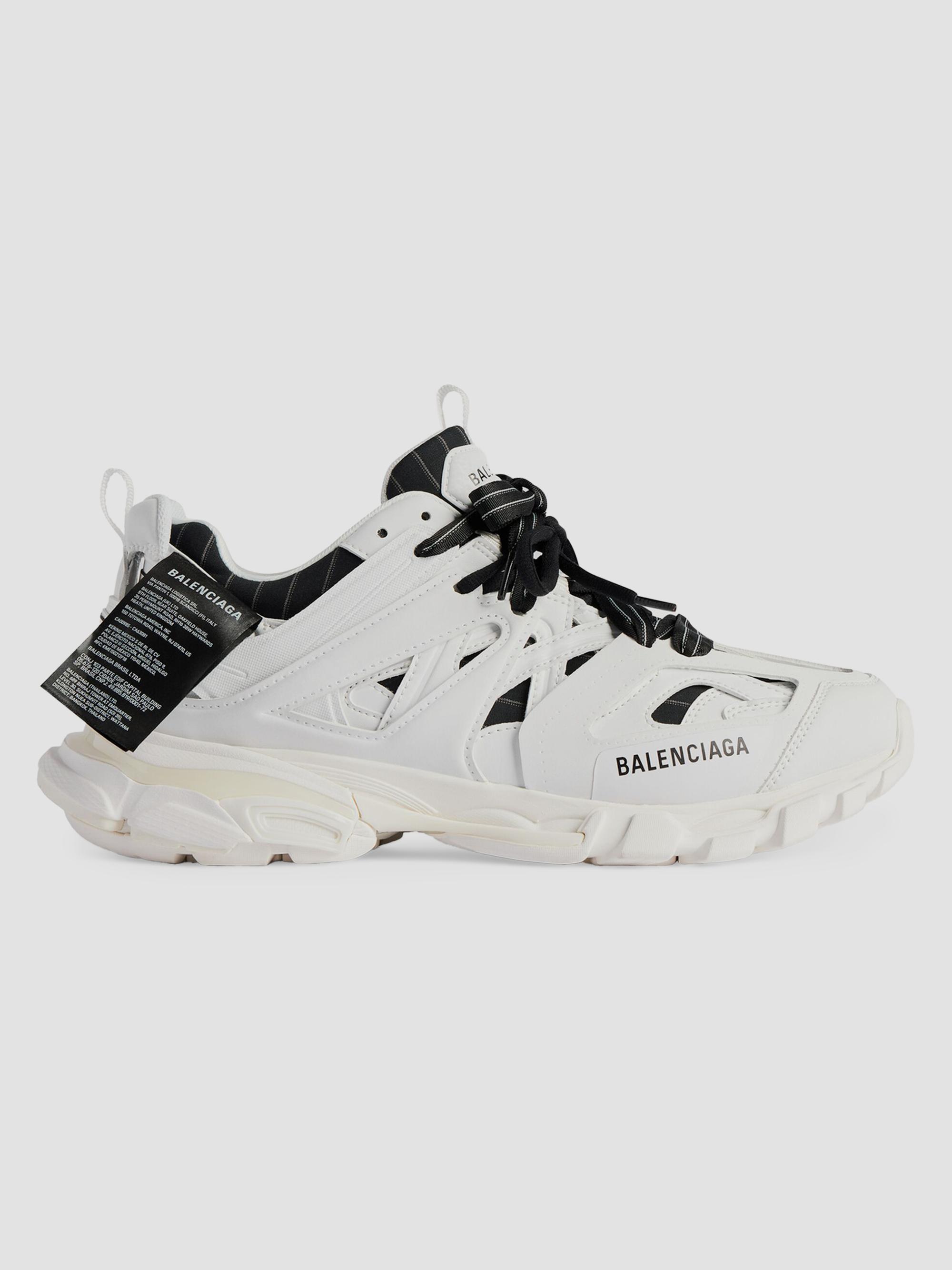 Balenciaga Men's Track Shirt Sneakers - White | Thumbnail 7