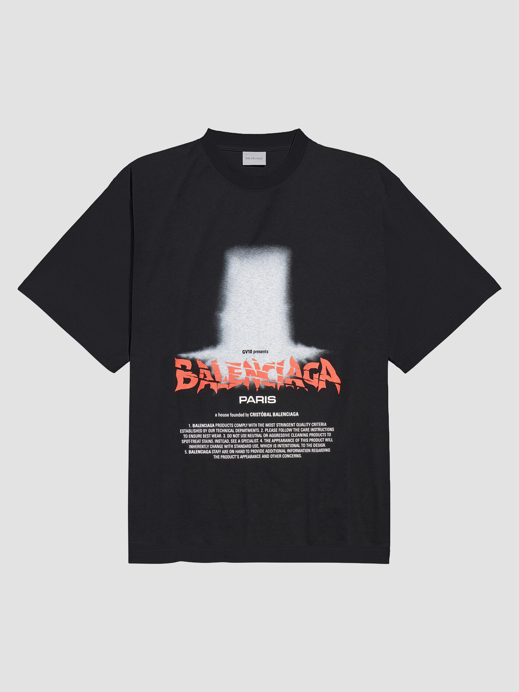 Balenciaga Paris Thunderstorm Oversized T-Shirt | Saks Fifth Avenue