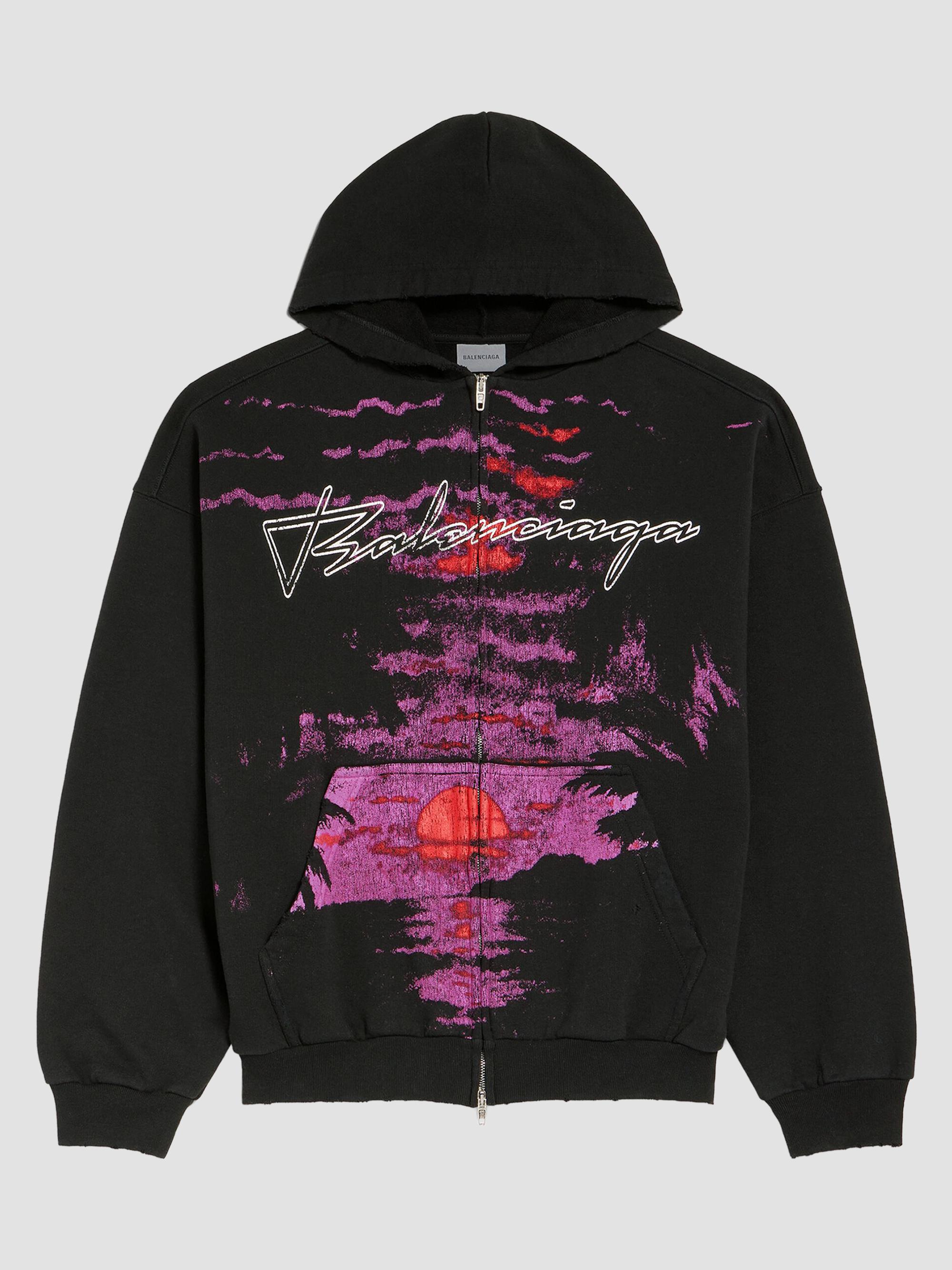 Balenciaga 3B Sports Icon Zip-Up Hoodie | Saks Fifth Avenue