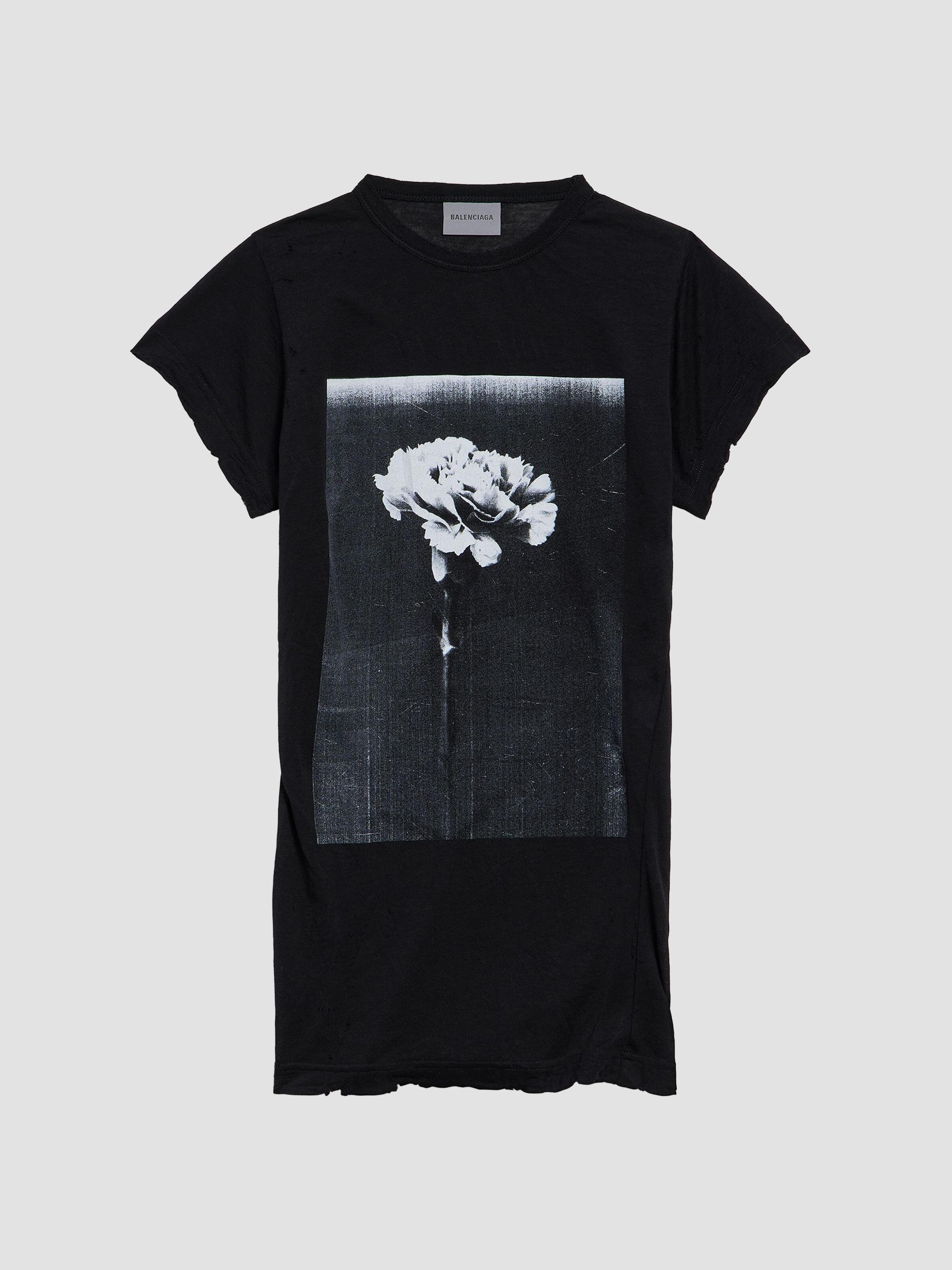 Balenciaga Cursive Medium Fit T-Shirt | Saks Fifth Avenue