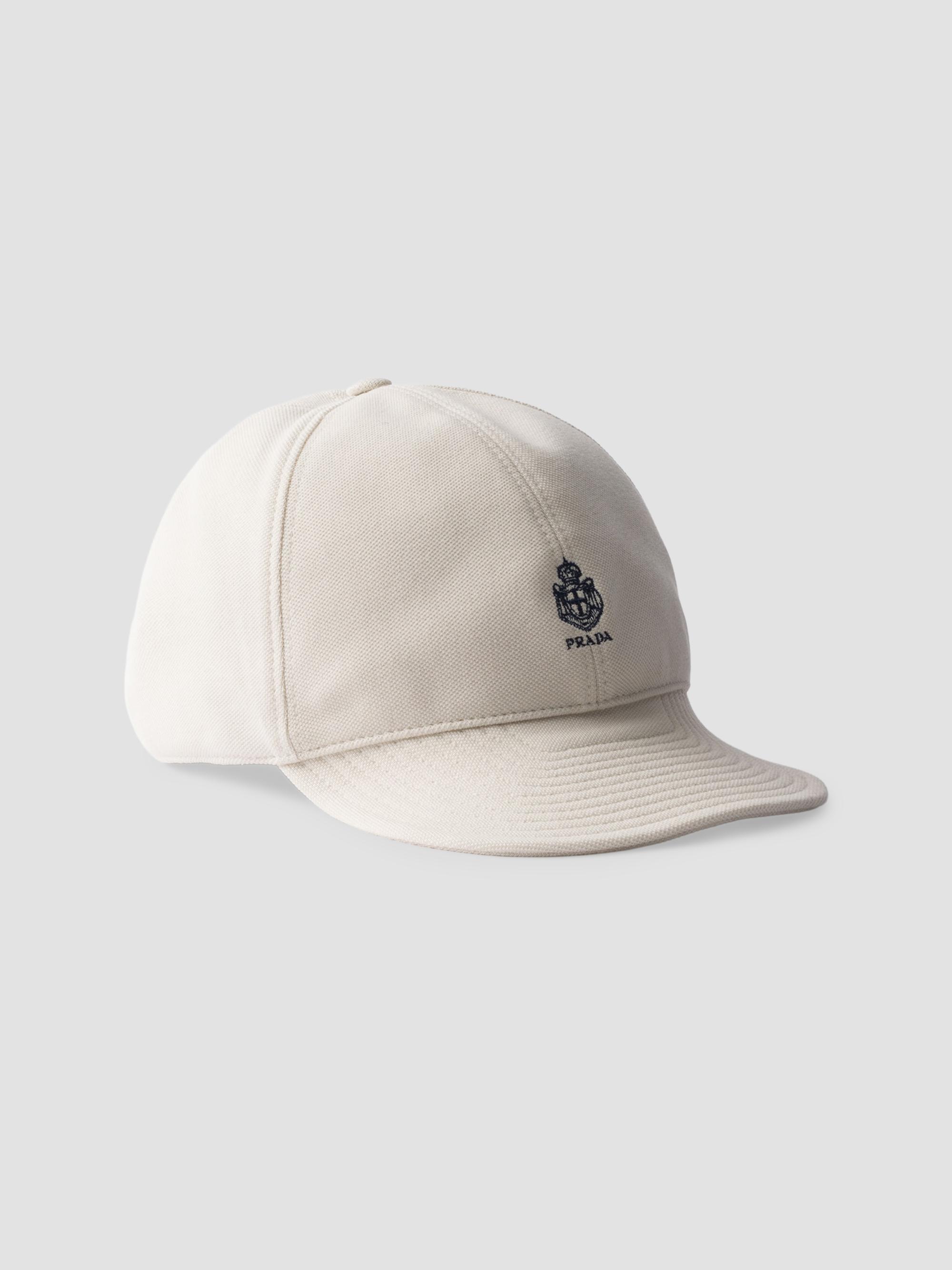 Prada Men's Old Piqué Baseball Cap - Beige Khaki | Thumbnail 5