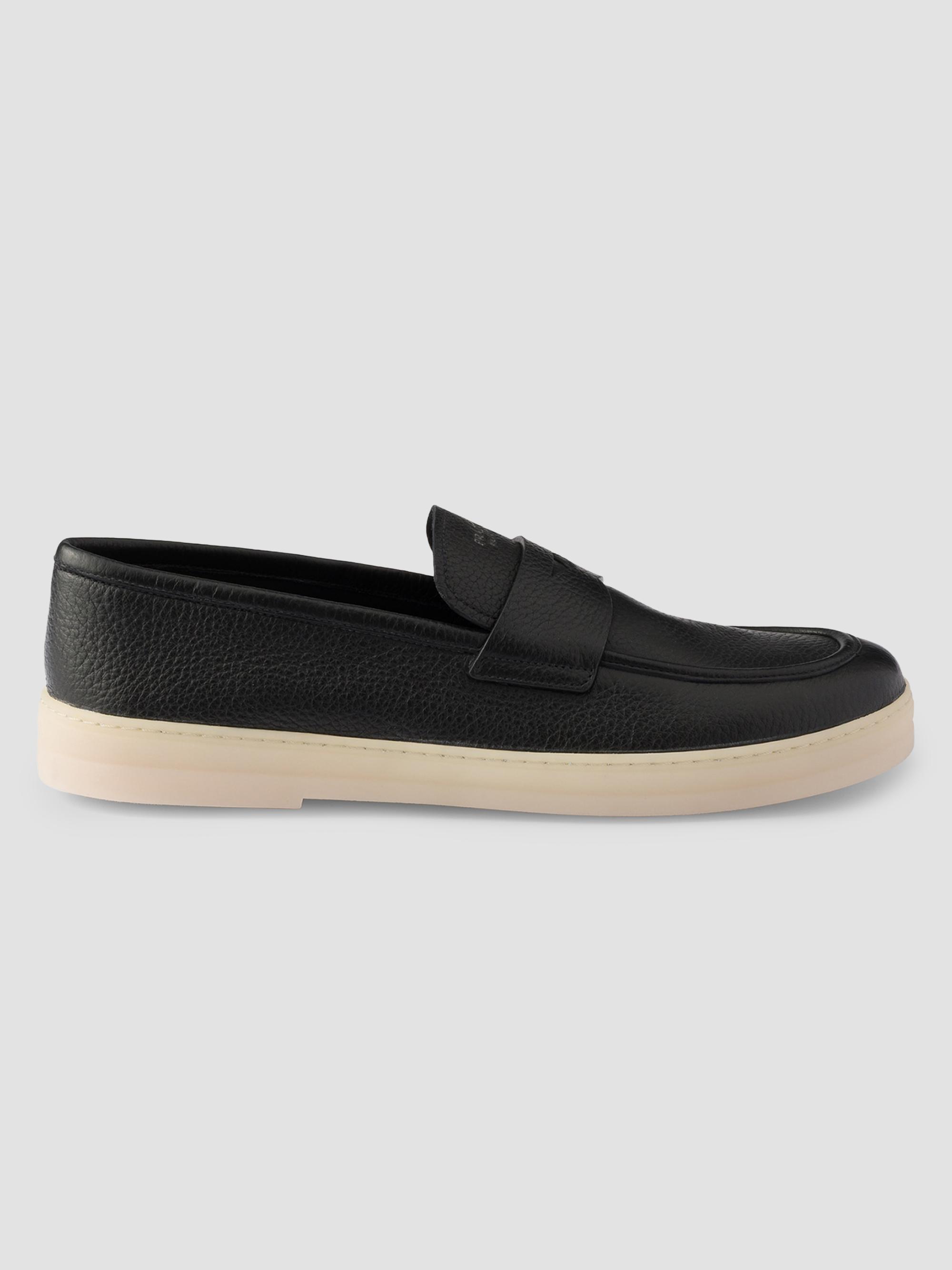 Prada Men's Leather Loafers - Black | Thumbnail 7