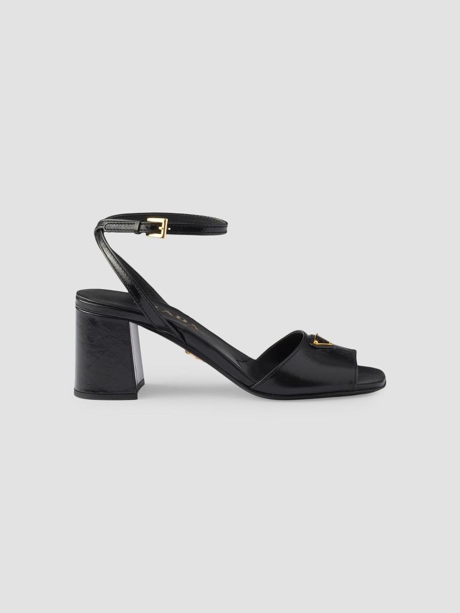 靴 PRADA square toe leather sandals Prada Leather Sandals | Saks Fifth Avenue