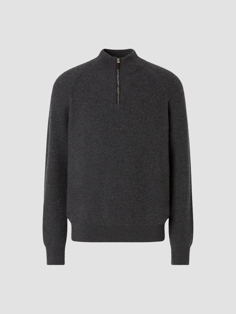 ZEGNA Oasi Cashmere Zip Mock Sweater | Saks Fifth Avenue