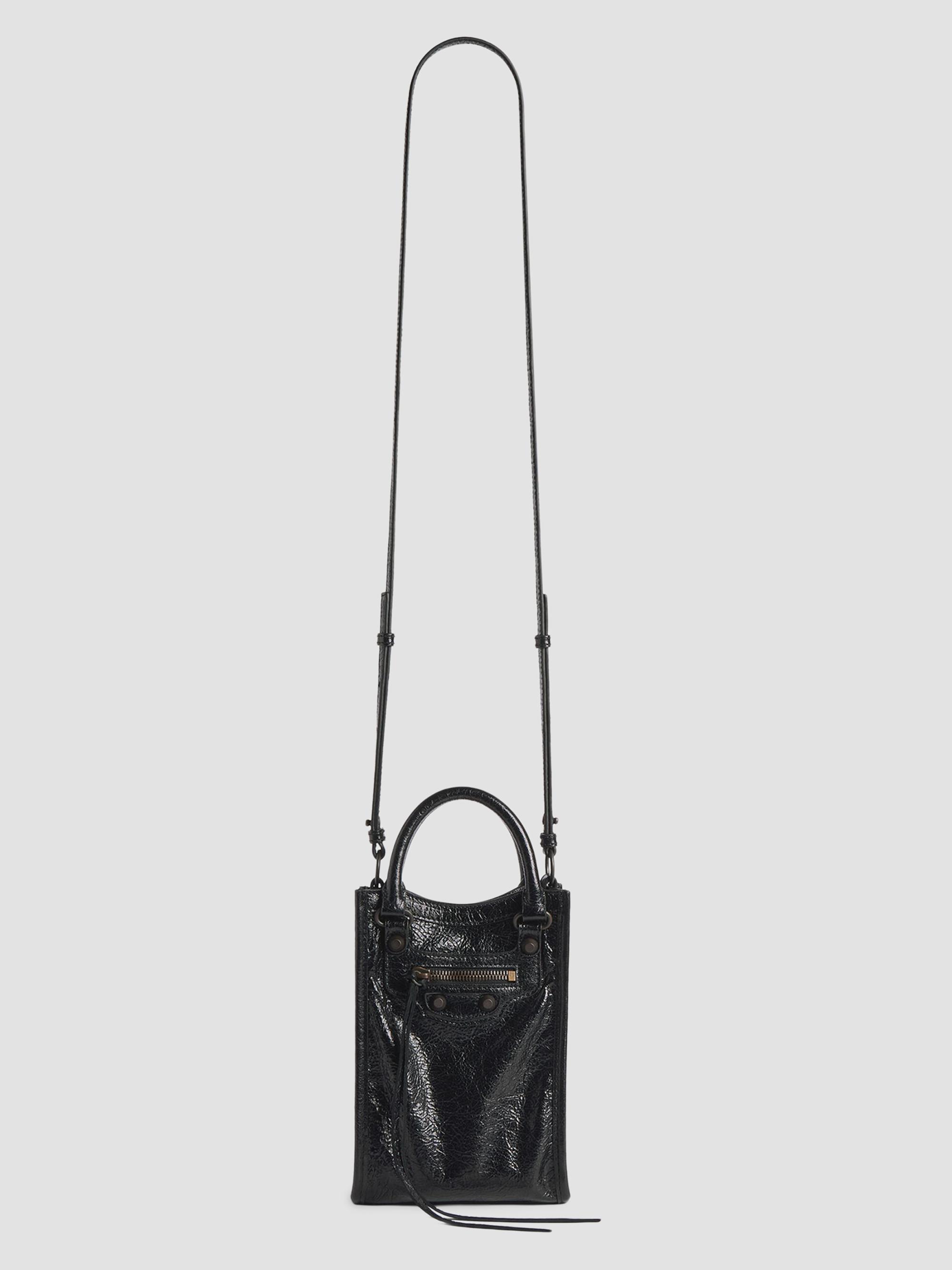 Balenciaga Women's Le City Phone Holder - Black | Thumbnail 9