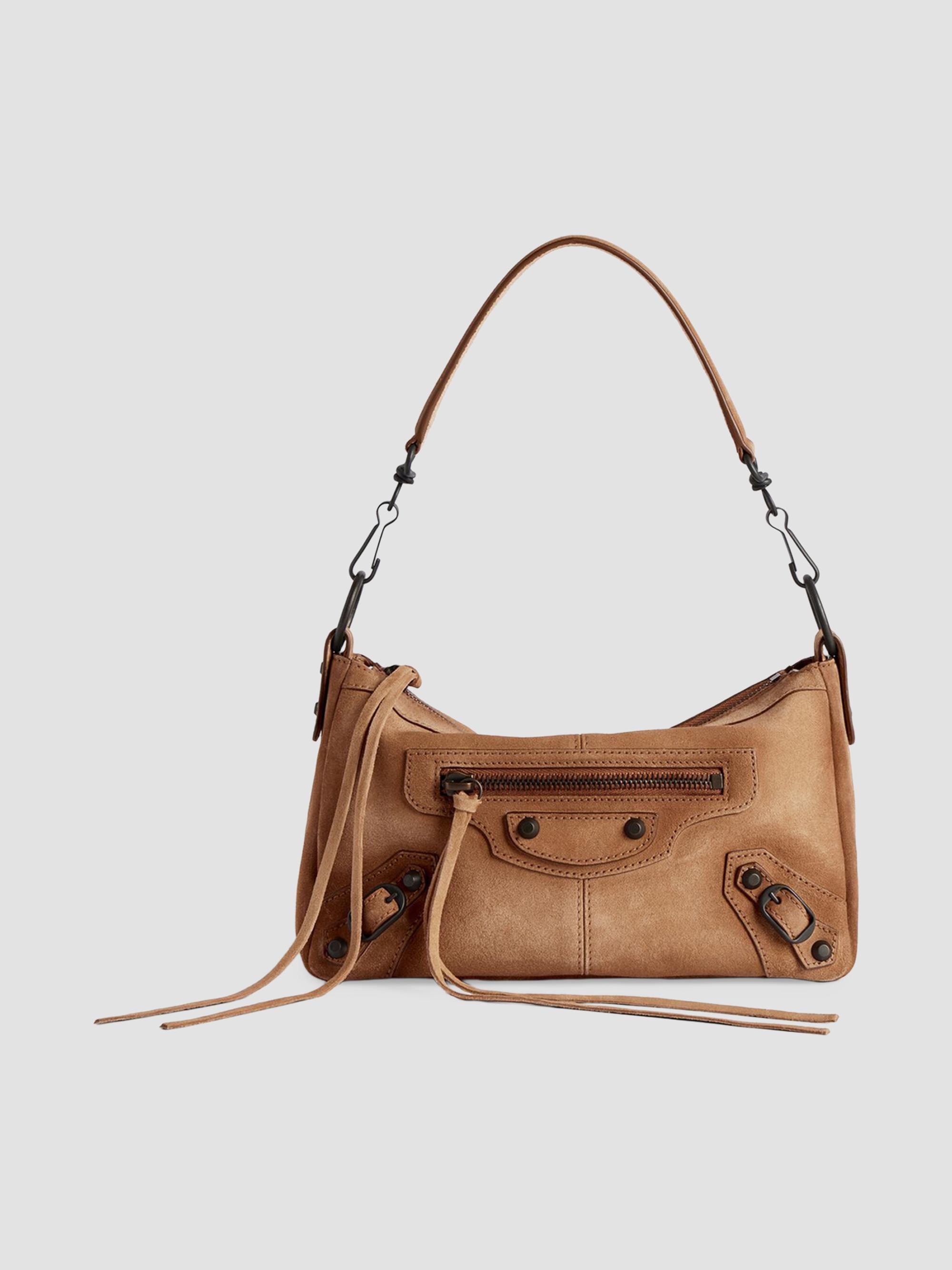Balenciaga Women's Le City Moto Shoulder Bag - Camel | Thumbnail 6