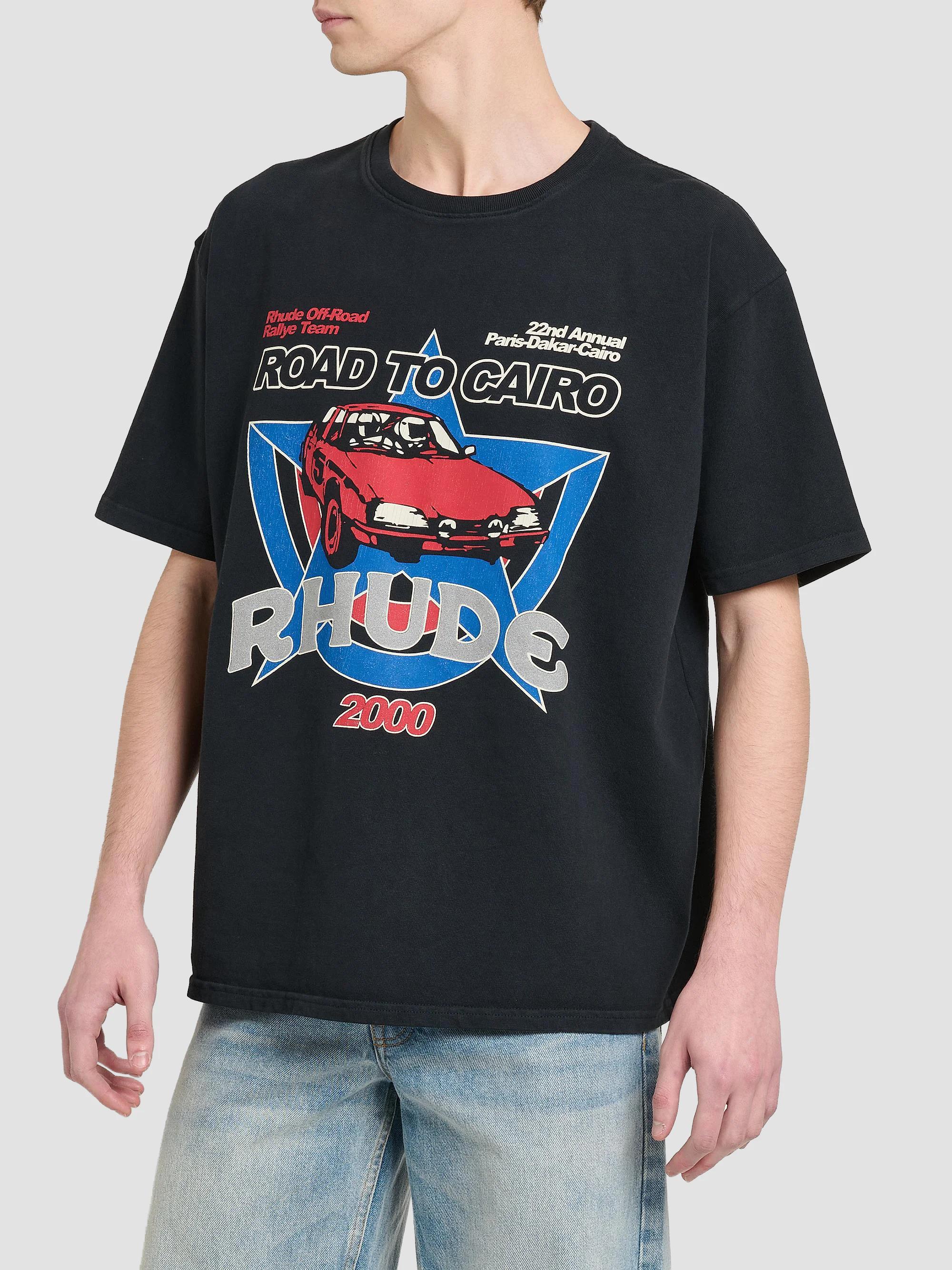 Rhude Road To Cairo Graphic Cotton T-Shirt | Saks Fifth Avenue
