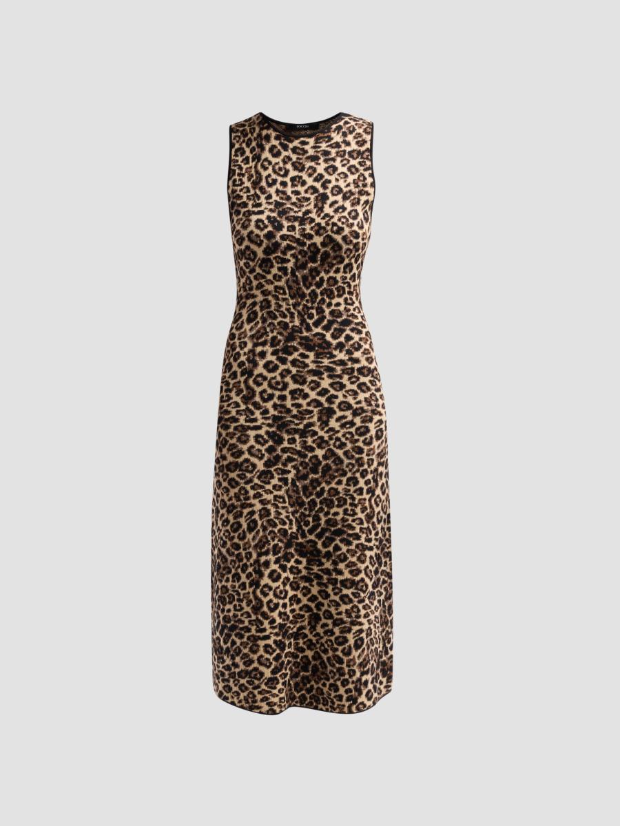 Toccin Women's Alessia Leopard Print A-line Dress In Neutral