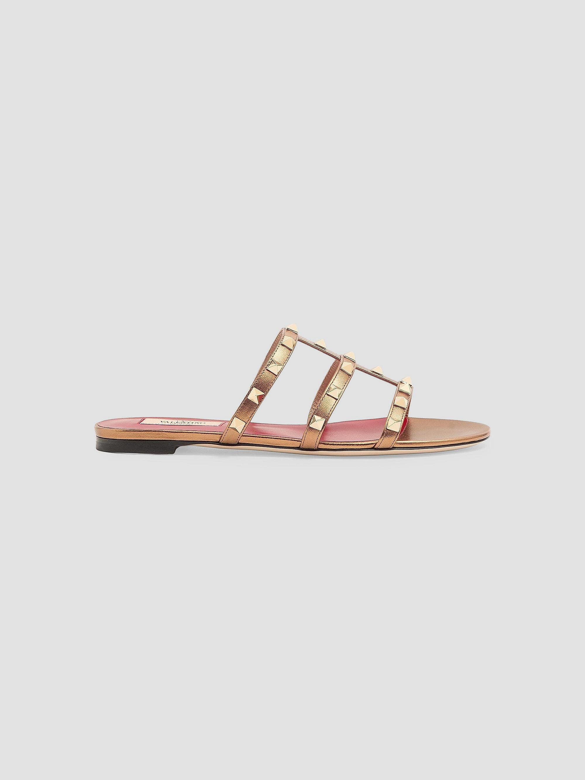 Valentino Garavani Ladycrush 85MM Sandals in Kidskin | Saks Fifth