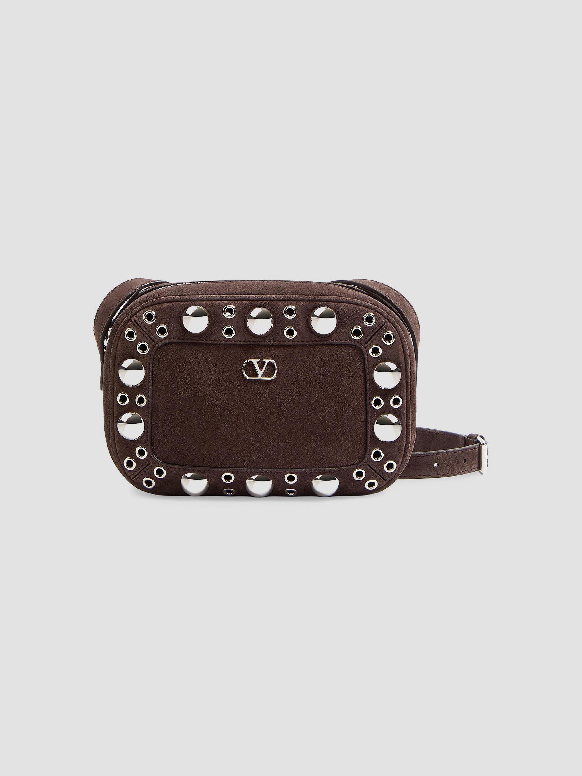 Valentino Garavani Women's Nellcôte Suede Crossbody Bag - Brown | Thumbnail 6