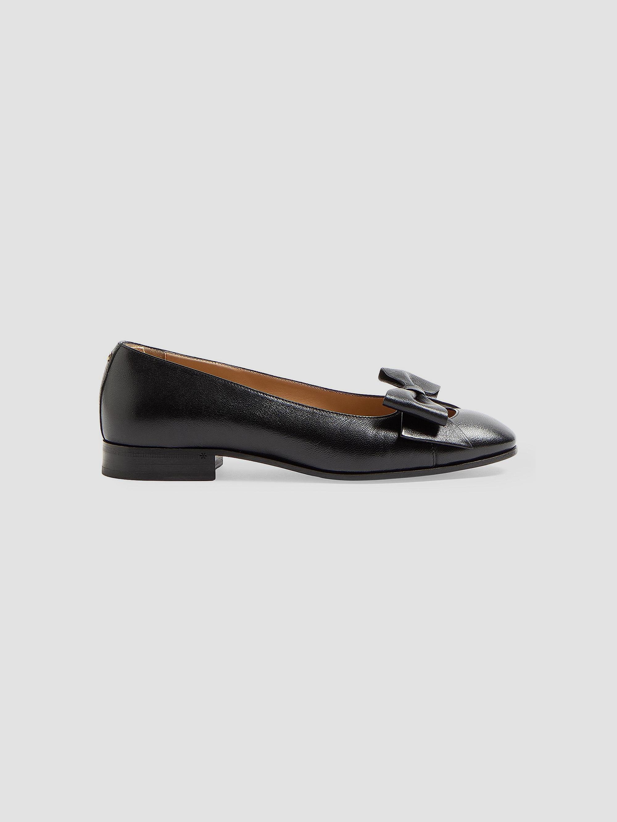 Valentino Garavani Women's Bowow Kidskin Ballerinas - Black | Thumbnail 8