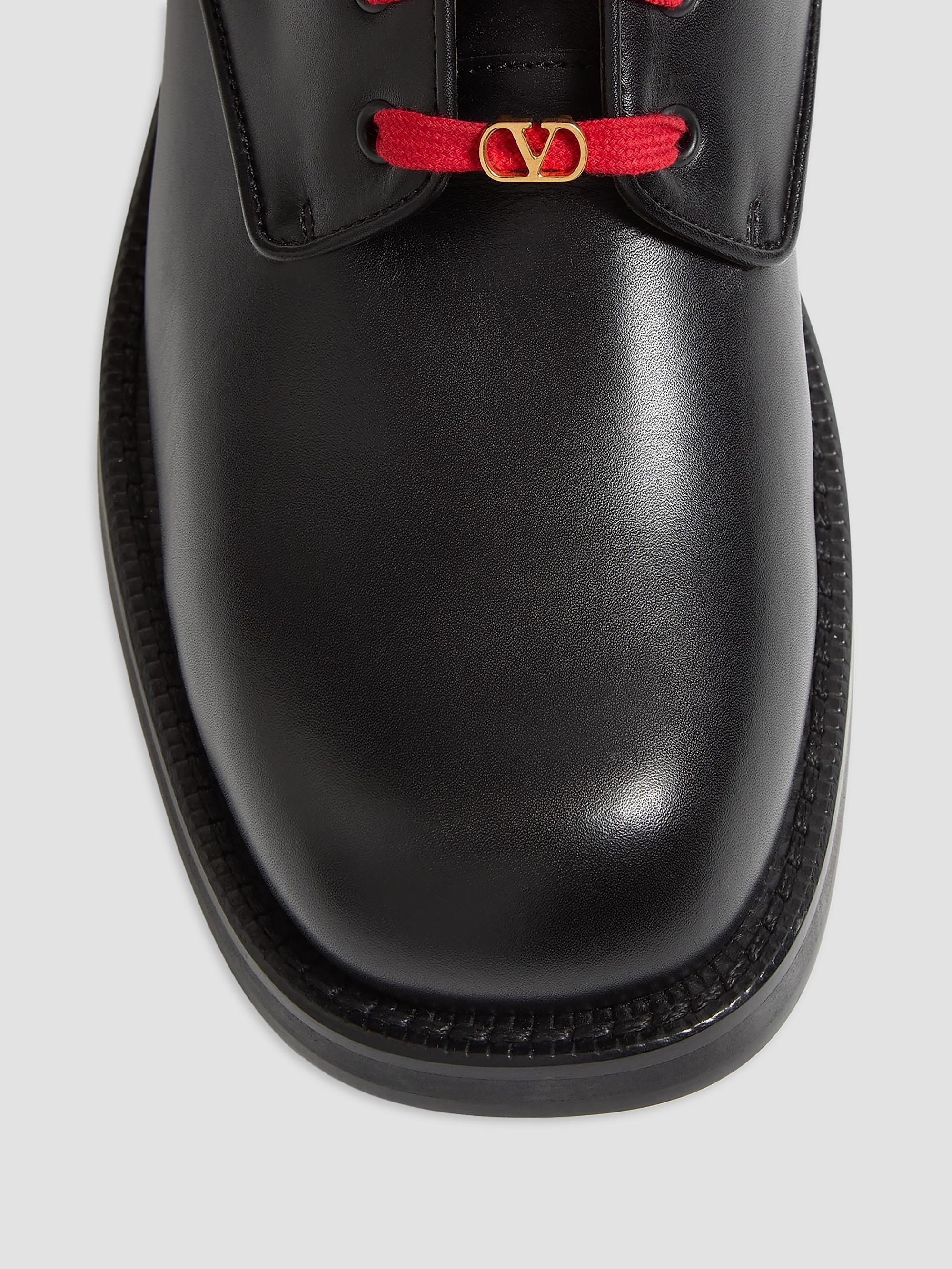 Valentino Garavani Punx Calfskin Combat Boots | Saks Fifth Avenue