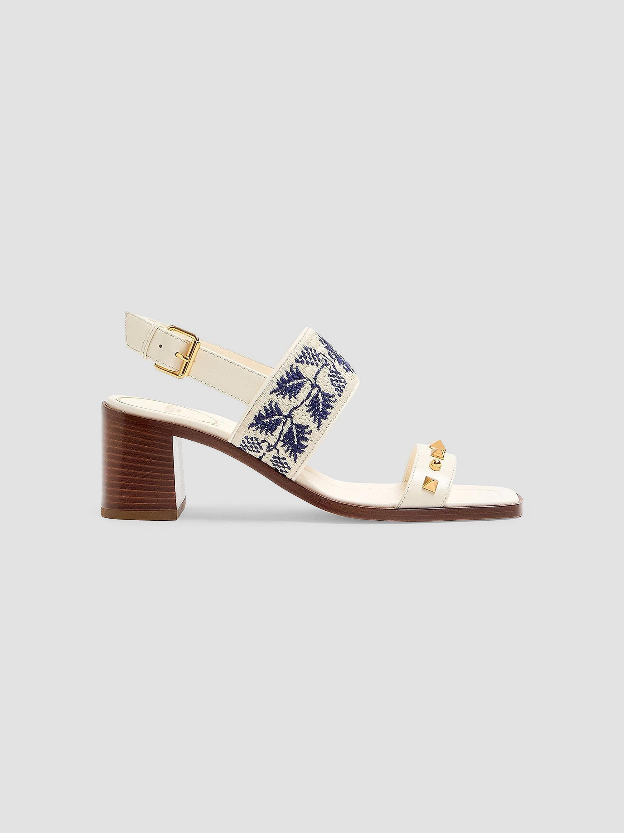 Valentino Garavani Women's Plaster Caster 60MM Sandals -  Natural Blue | Thumbnail 5