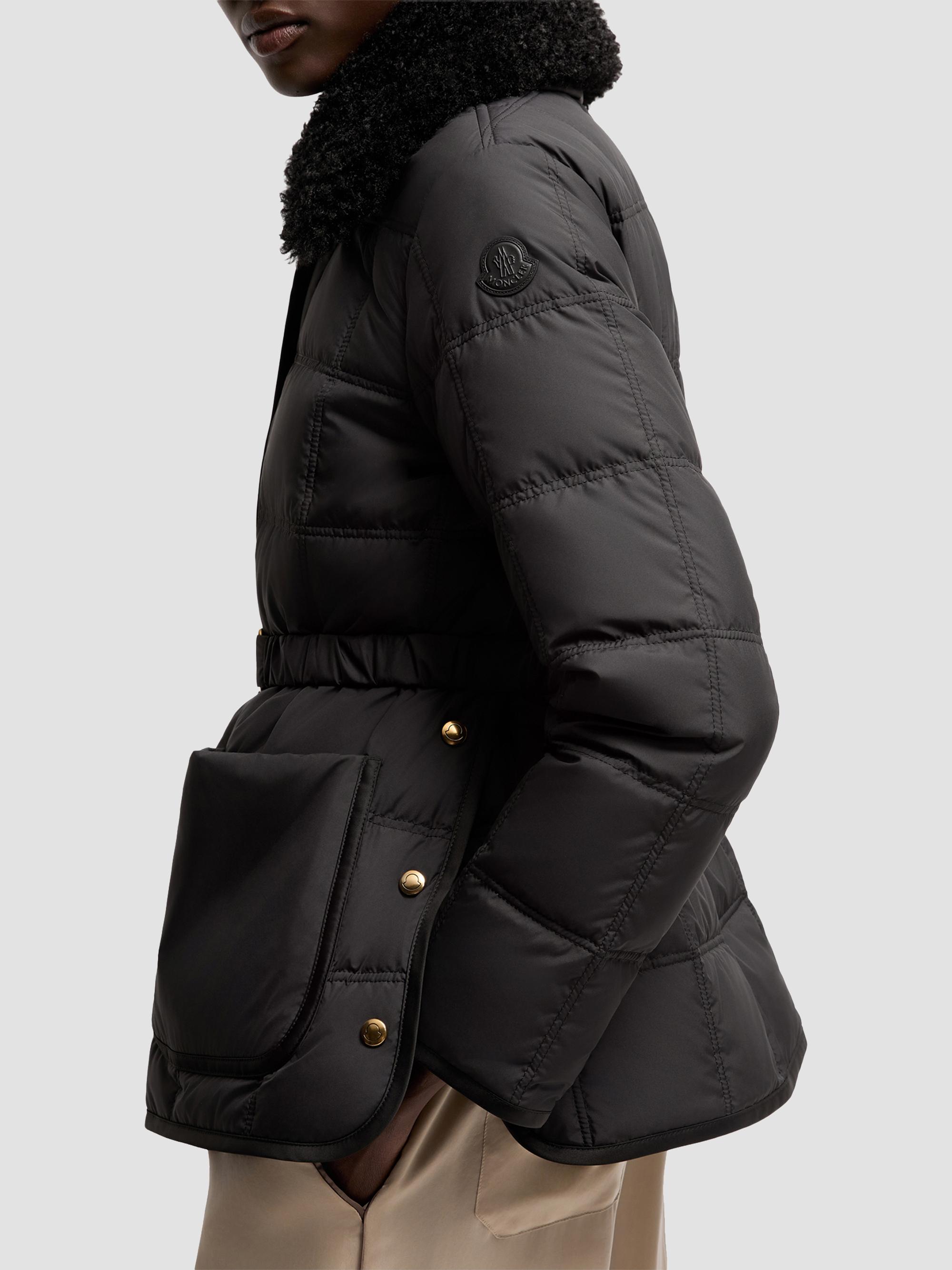 Moncler Women's Cygnes Puffer Jacket with Belt - Black | Thumbnail 3