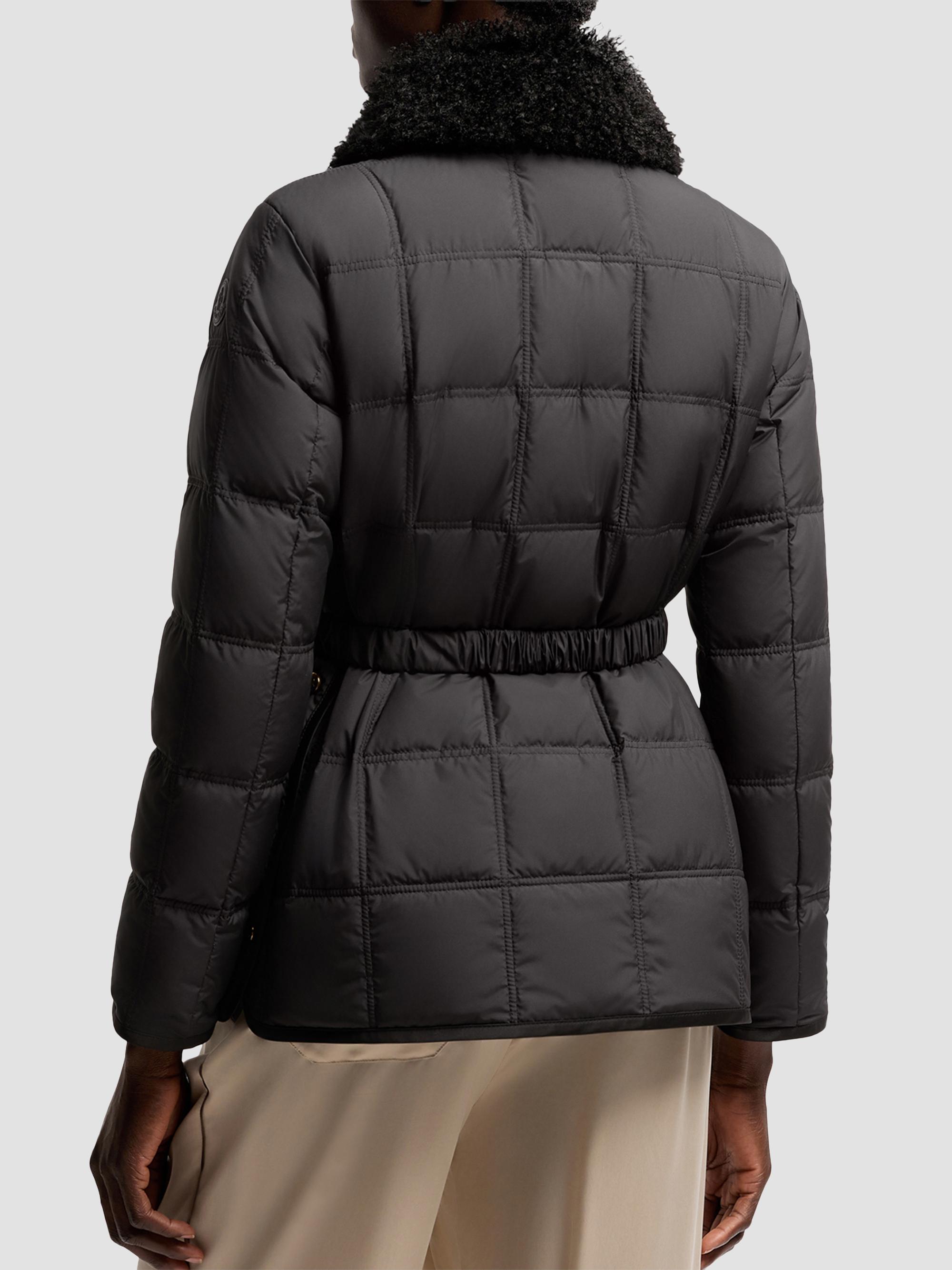 Moncler Women's Cygnes Puffer Jacket with Belt - Black | Thumbnail 4